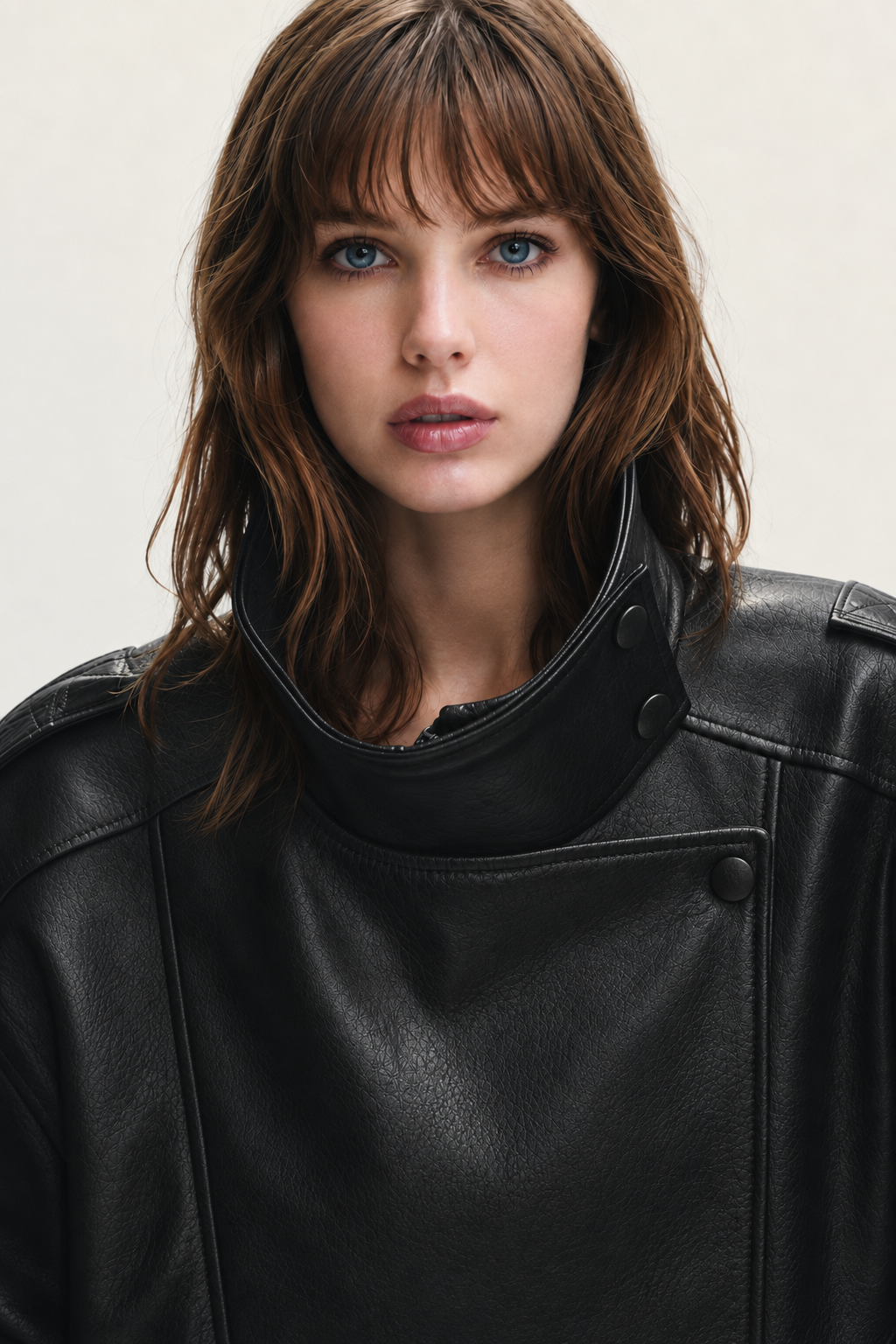 J LINE | LUZINA - OVERSIZED LEATHER BIKER JACKET