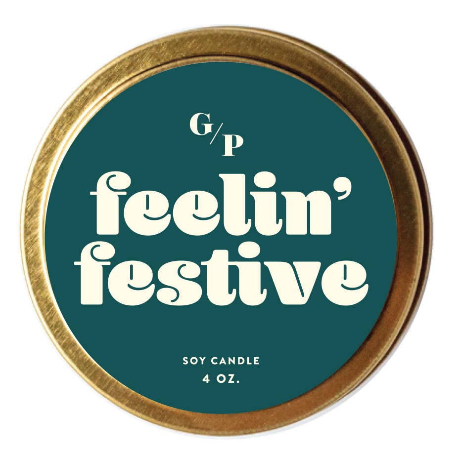 GP Candle Co. - Feelin' Festive Just Because 4 oz. Candle Tin