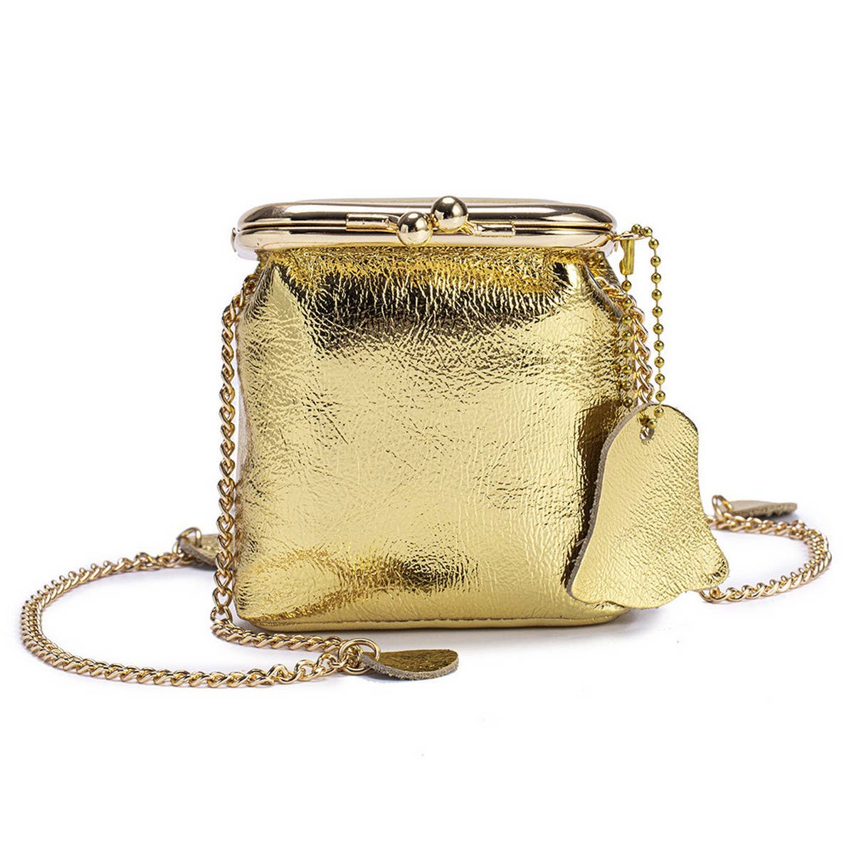 Mini Leather Chain Bag – Cute Multi-Use Pouch