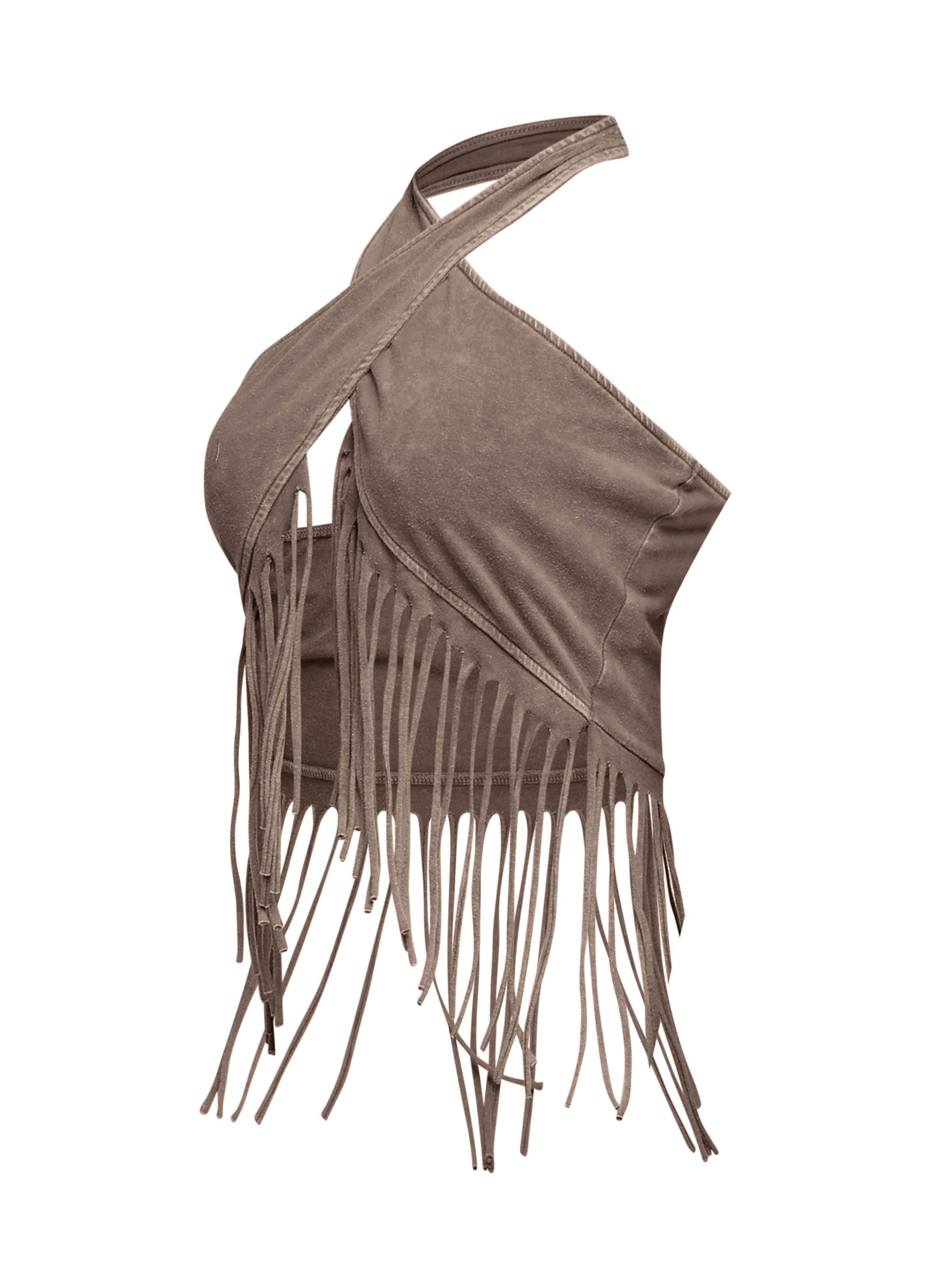 K Too - Fringe halter top