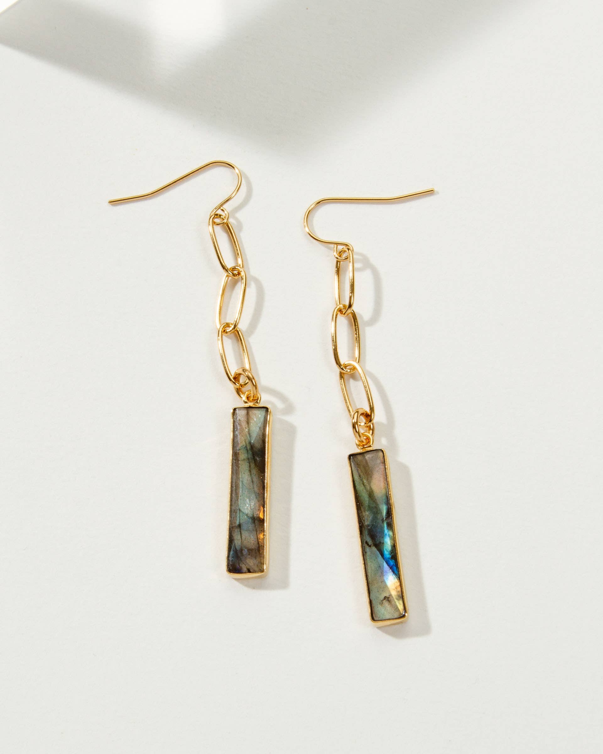 Luna Norte - Stick to the Script Earrings- Labradorite