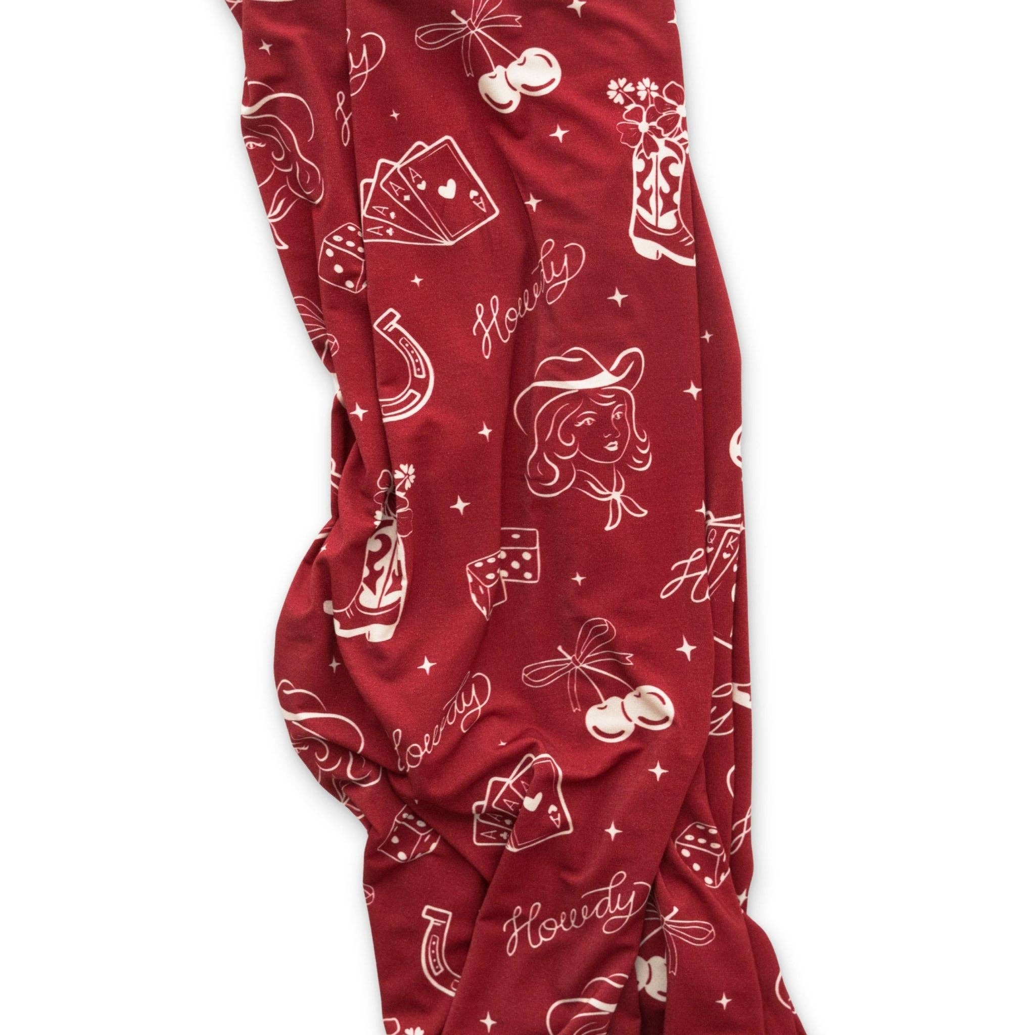 Ellie Sue - Cowgirl Stretch Swaddle Blanket