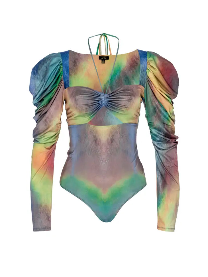 AFRM - Coppelia Bodysuit - Multi Watercolor