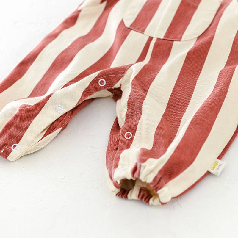 shoplittleswan - Baby Bear Adjustable Striped Overalls