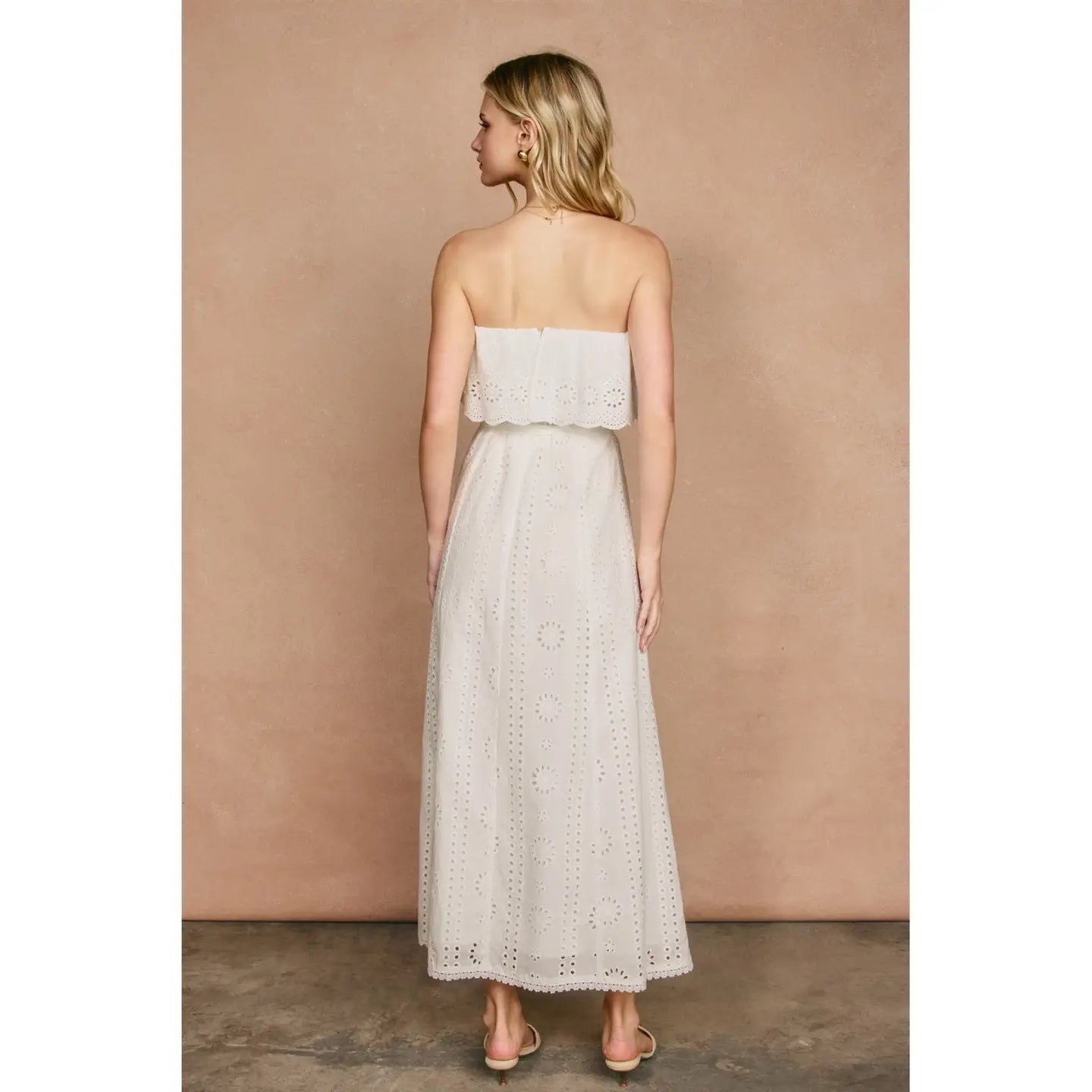 Stolen Moments Foldrover Strapless Maxi Dress