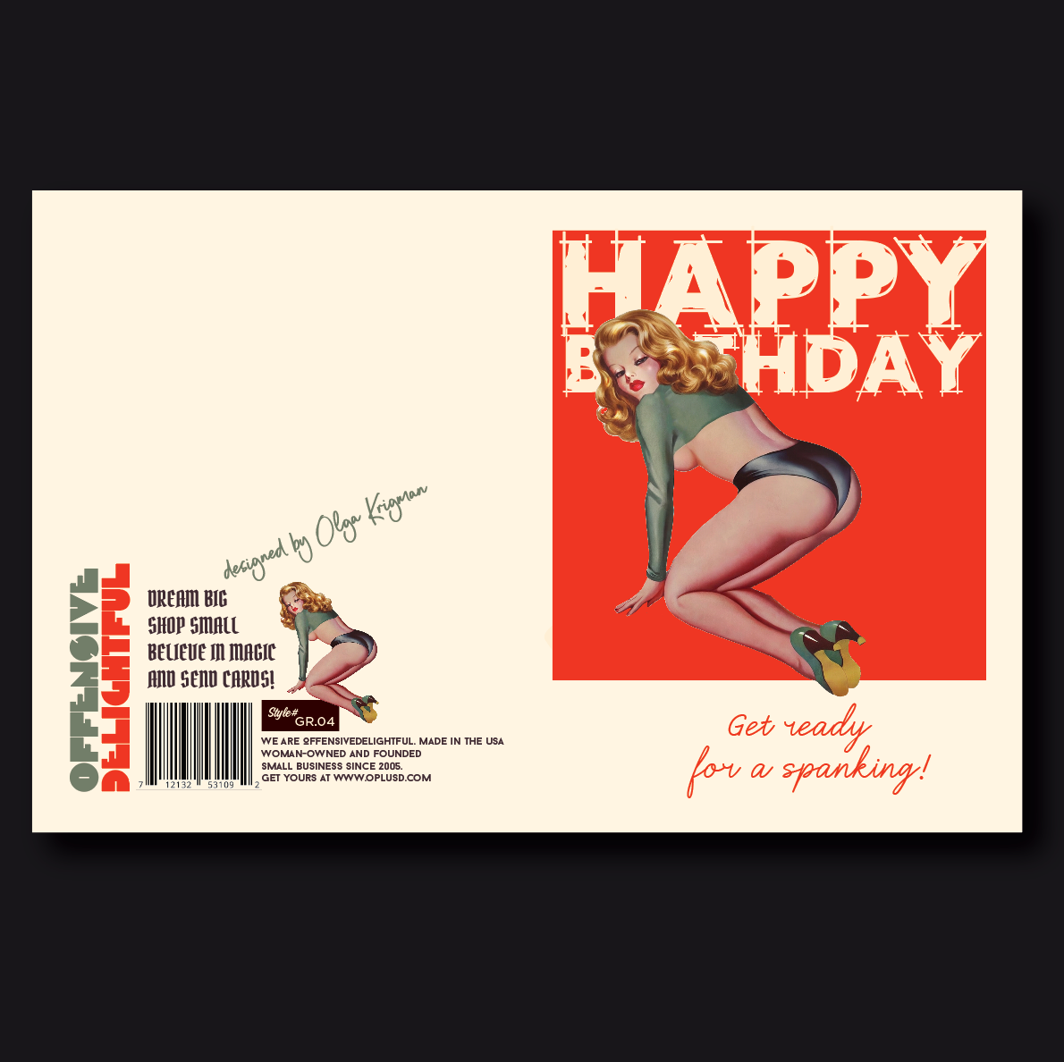 offensivedelightful - SEXY SPANKING birthday card