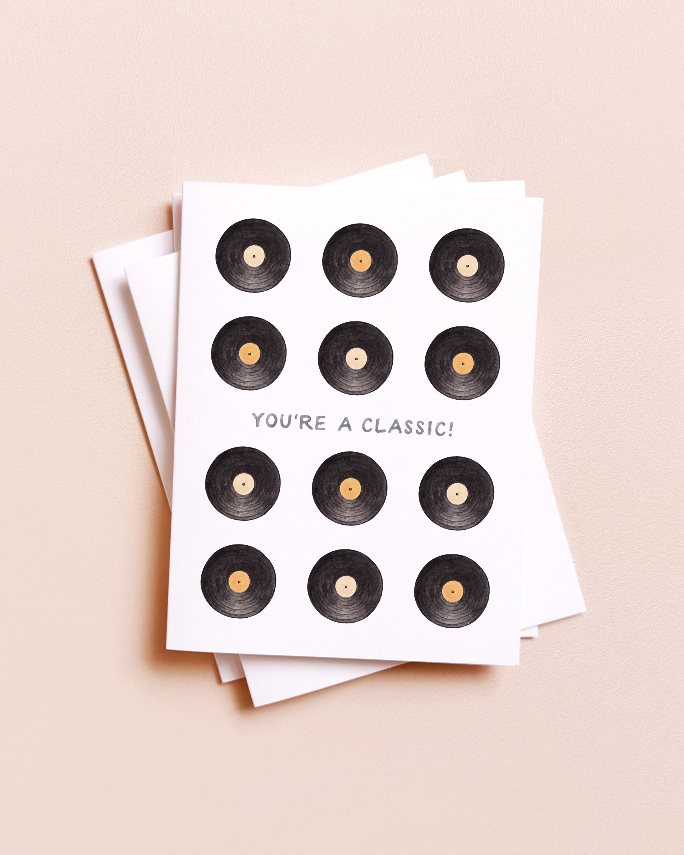 Amy Zhang - You're A Classic — Vintage Music Pun Birthday Card