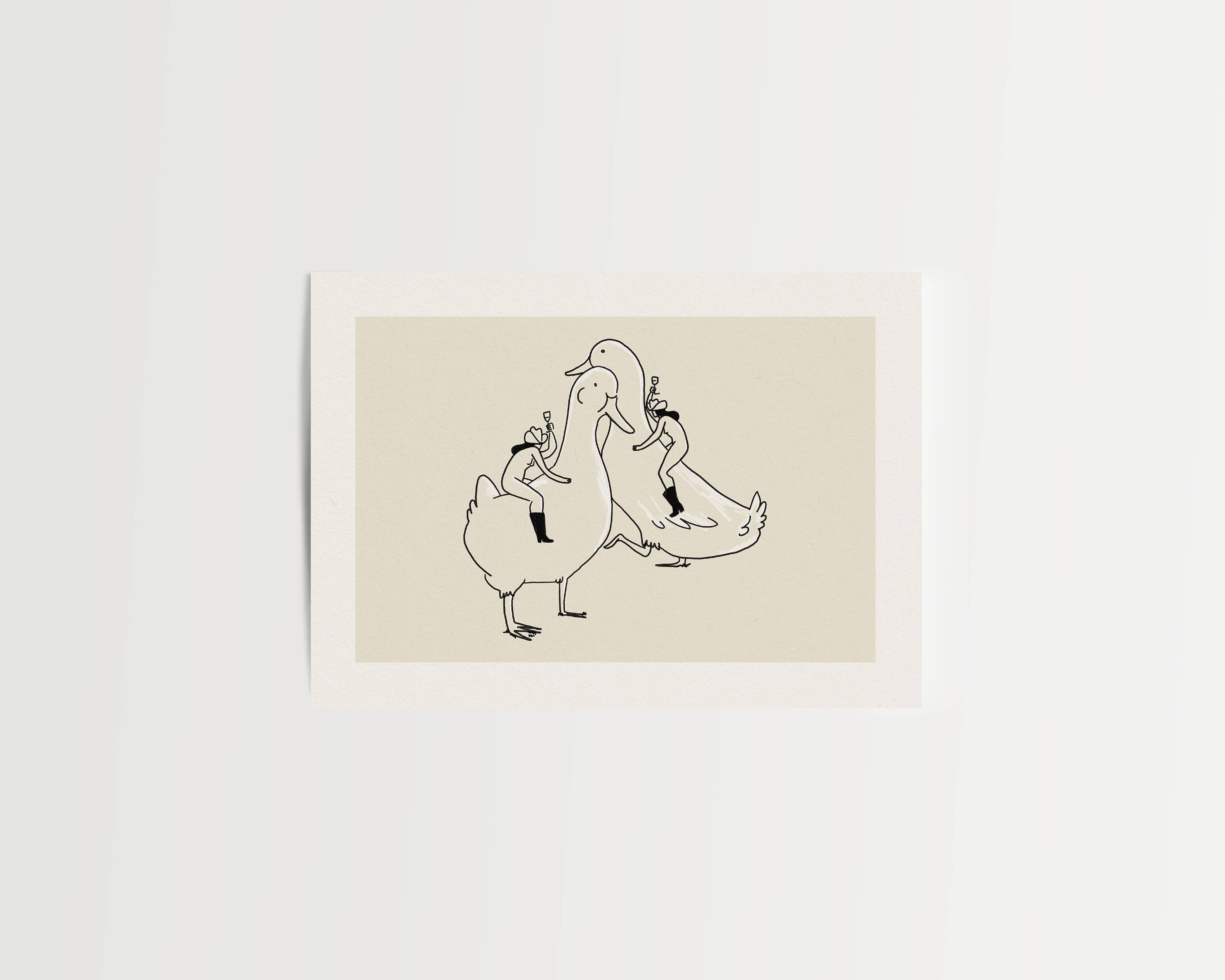 Tumbleweed Design Studio - Silly Goose - Whimsical Western Archival Giclée Art Print