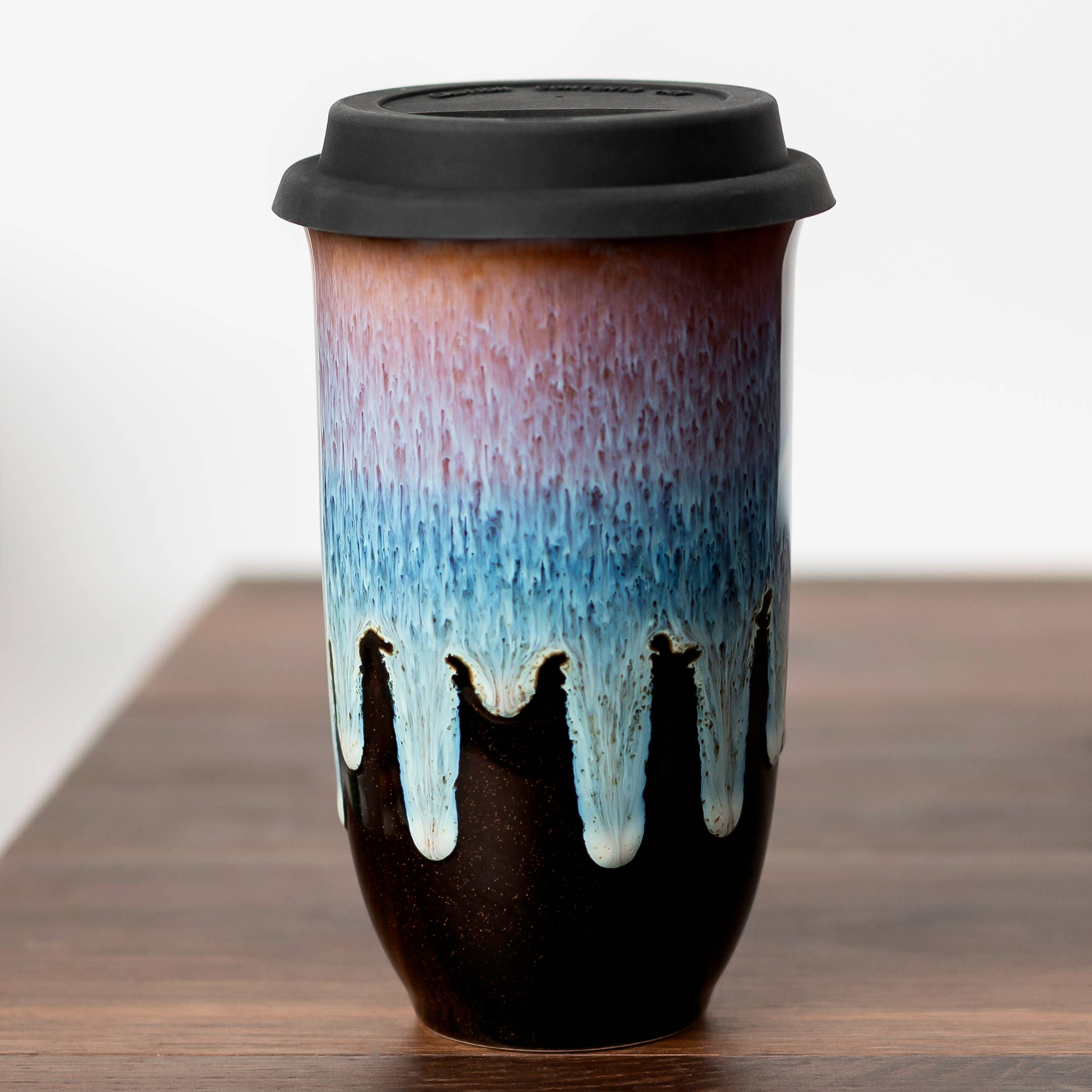 Nova Ceramics Travel Mugs - Monsoon Ceramic Travel Mug – 16oz with Lid & Sleeve