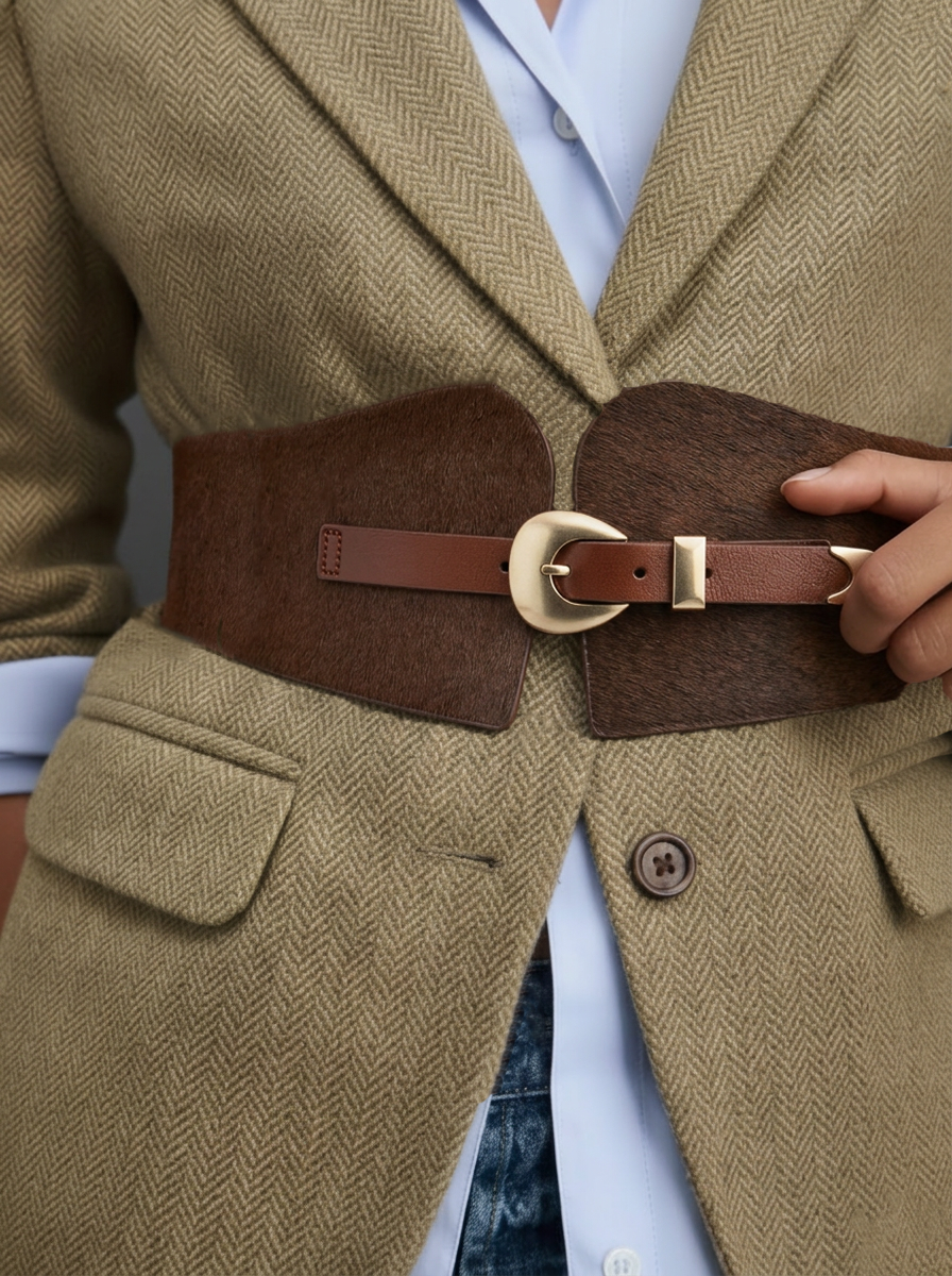 Most Wanted USA - Calf Hair Waist Belt