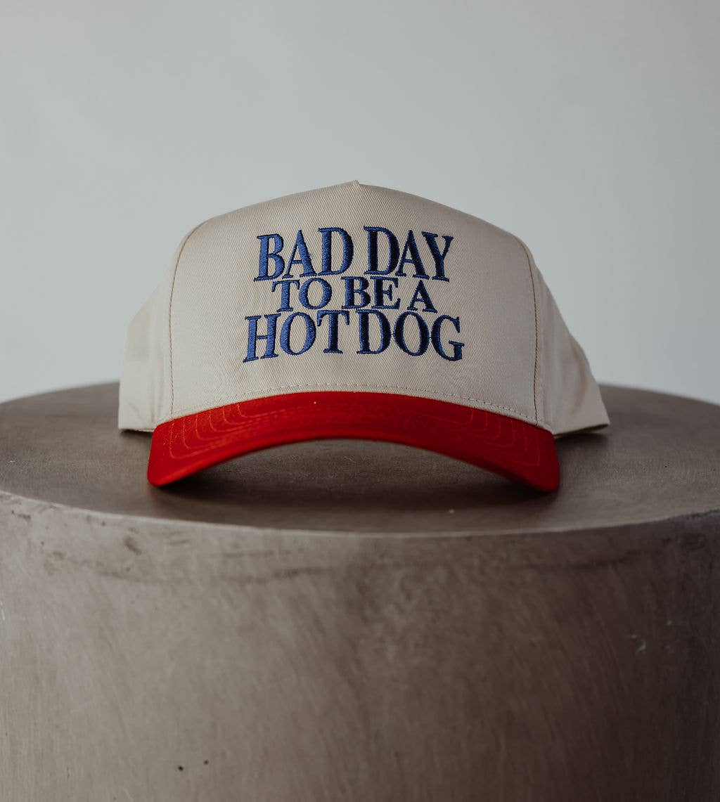 The Babe Co. - Bad Day to Be a Hot Dog Vintage Embroidered Trucker Hat