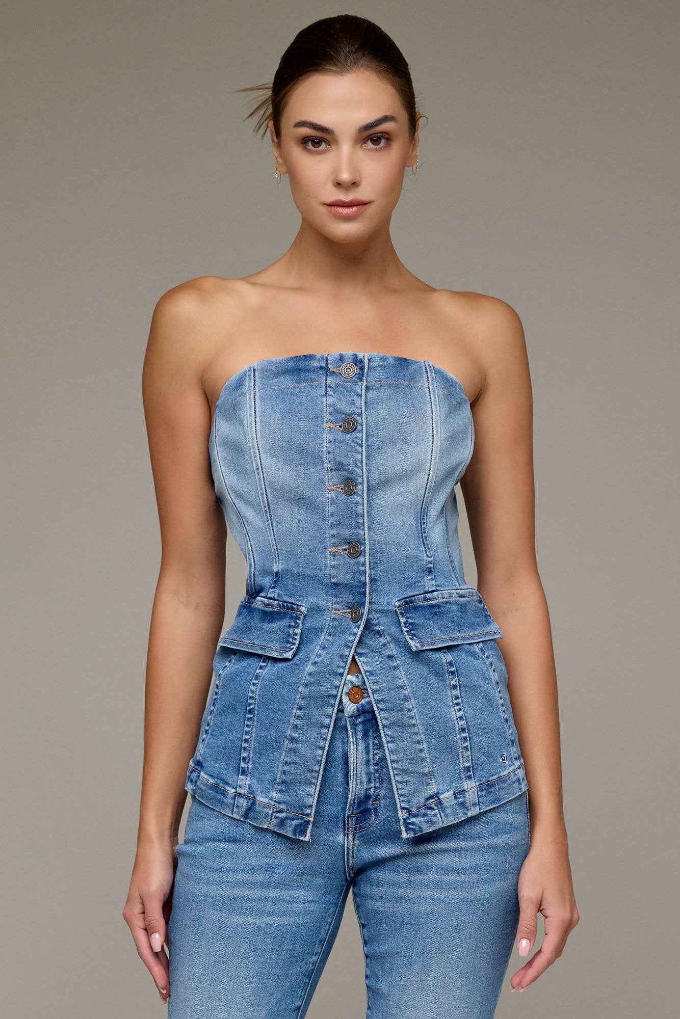 Hidden Jeans - TUXEDO BUSTIER
