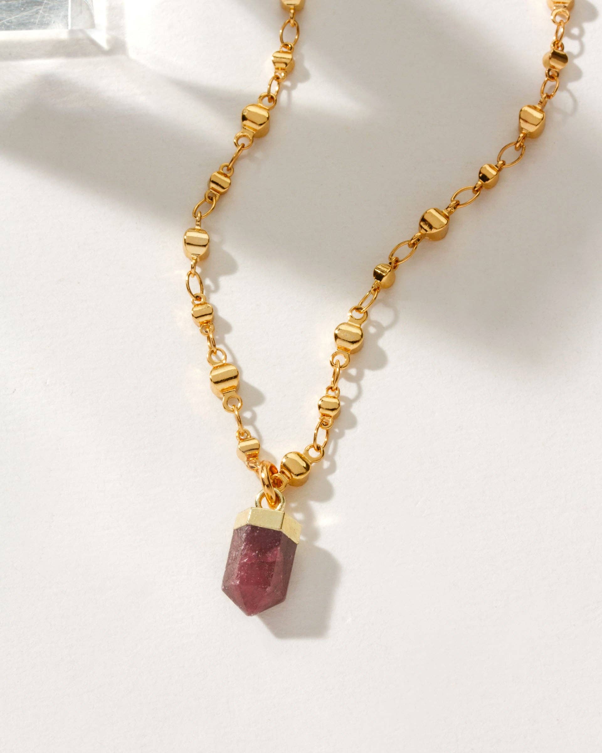 Luna Norte - Straight to The Point Necklace - Ruby