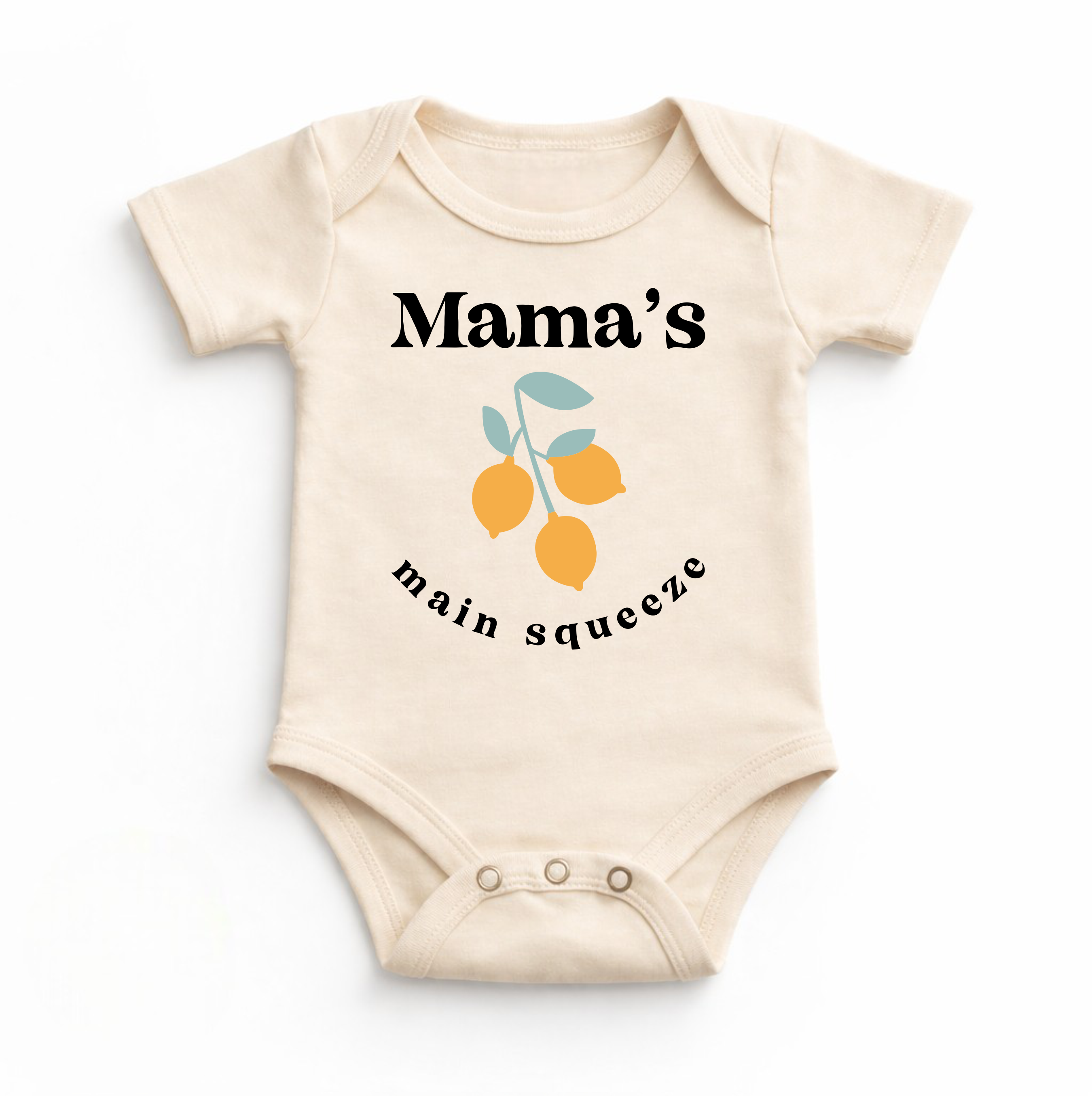 Madi Moosh - Mama's Main Squeze Spring Lemon Bodysuit - Baby Bodysuit
