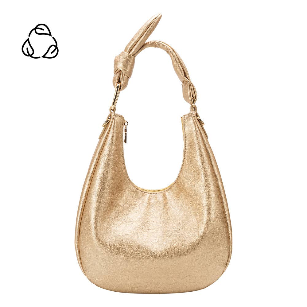 Melie Bianco - Lilie Gold Recycled Vegan Shoulder Bag