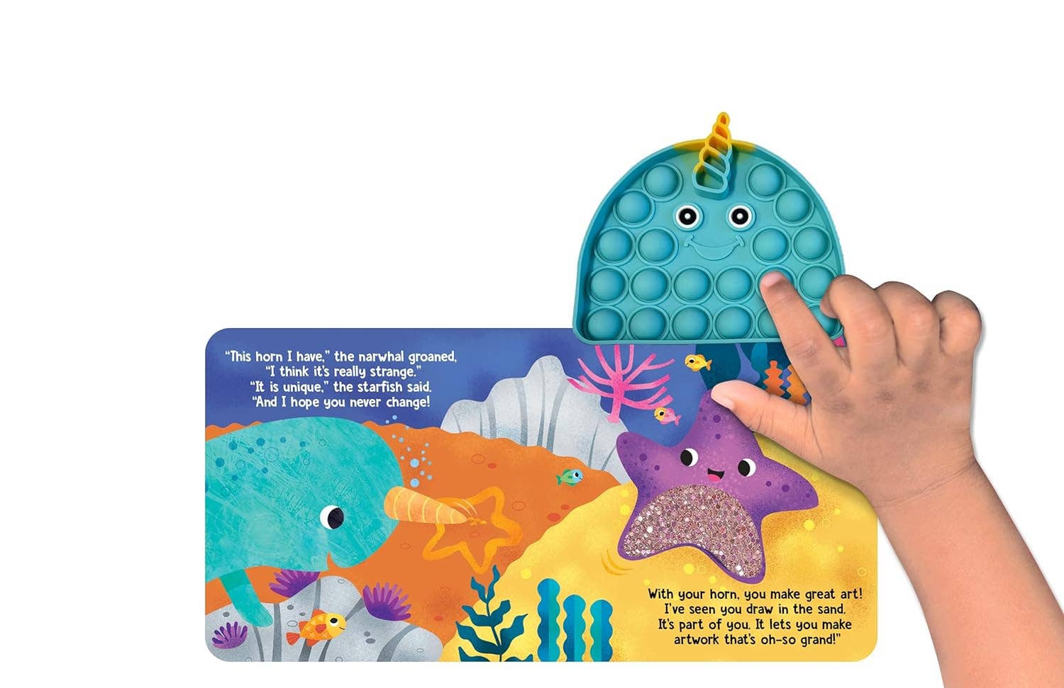 Little Hippo Books - Little Narwhal - Your Sensory Fidget Friend