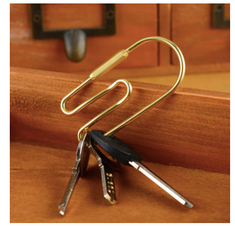 Rainbow Unicorn Birthday Surprise - Brass U-Shaped Carabiner Keychain – Secure & Stylish Clip
