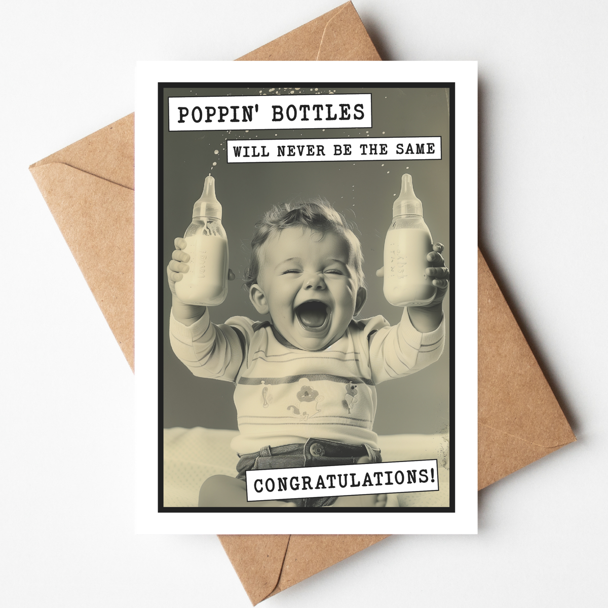 Greeting Cards by Katie Doodle & Gifts by Matchbox Card Co - Baby Shower Cards, Baby Shower Decorations, Funny Cards