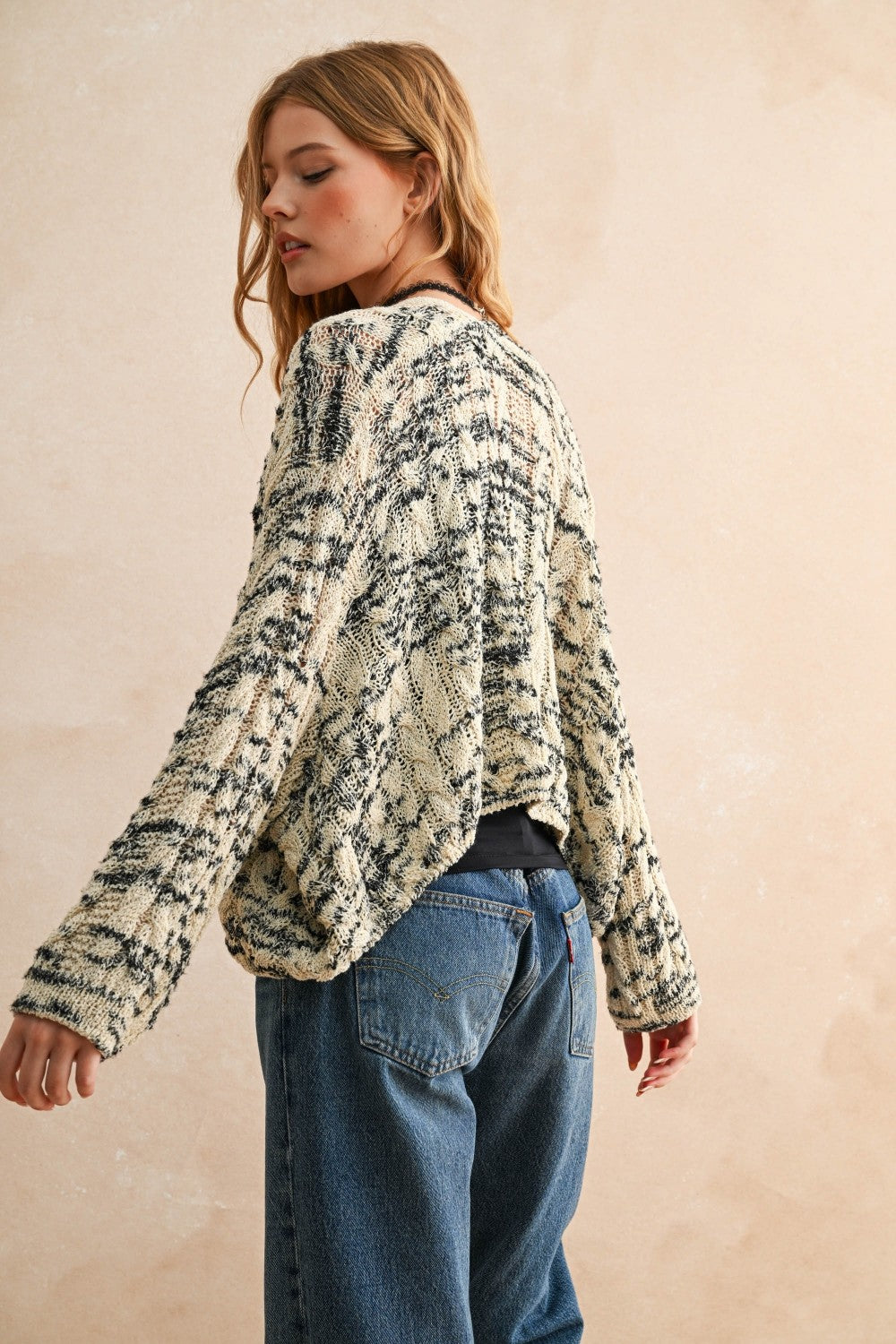 Light Weight Cable Knitted Cardigan