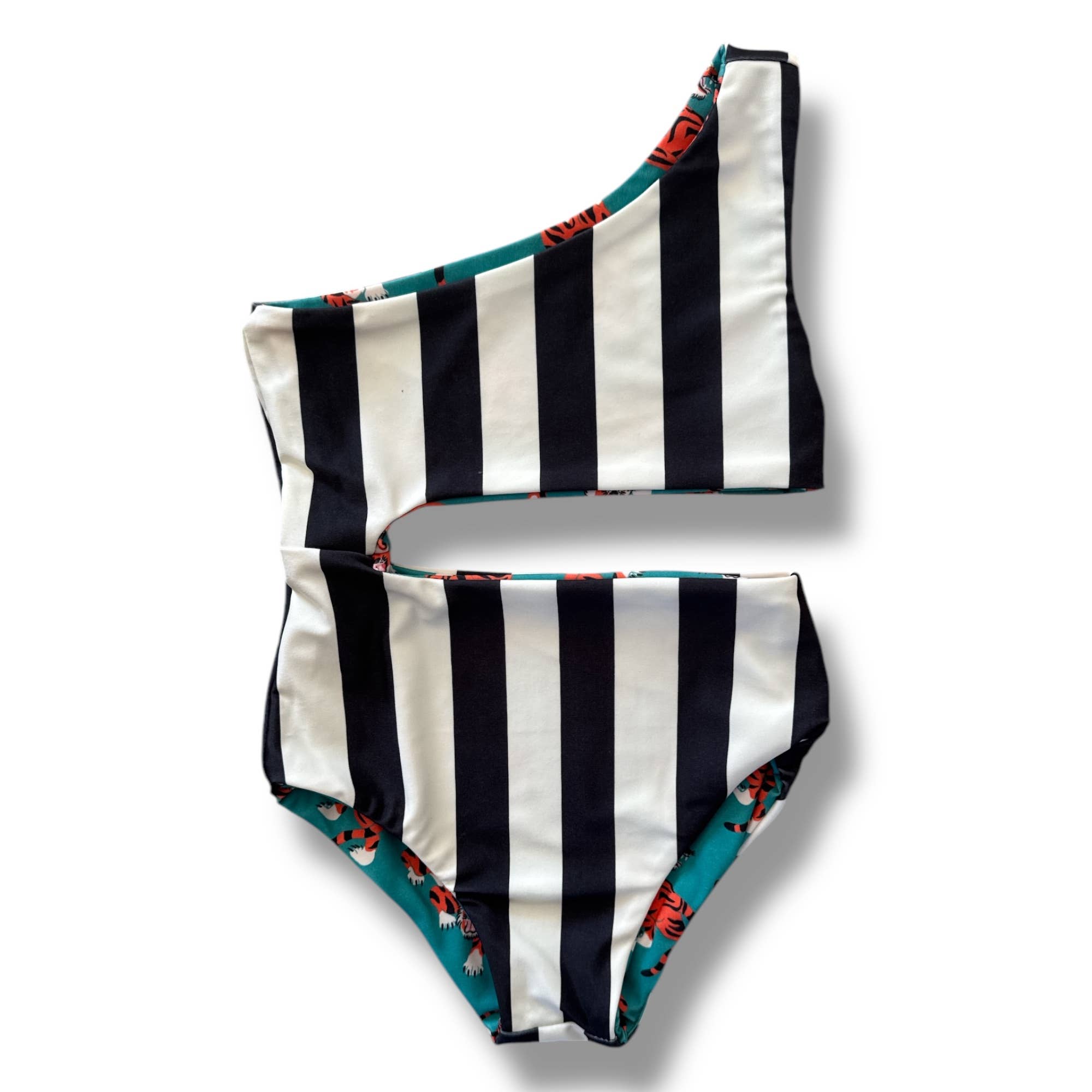 Best Day Ever Kids - Kids Printed Swimsuit - Easy Tiger Reversible Swimsuit