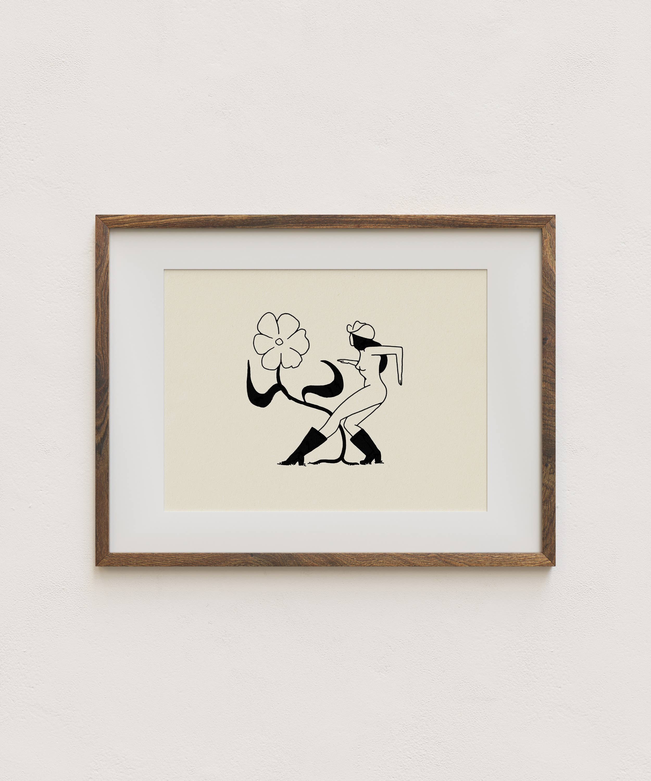 Tumbleweed Design Studio - Flower Dance – Cowgirl Western& Botanical Giclée Art Print