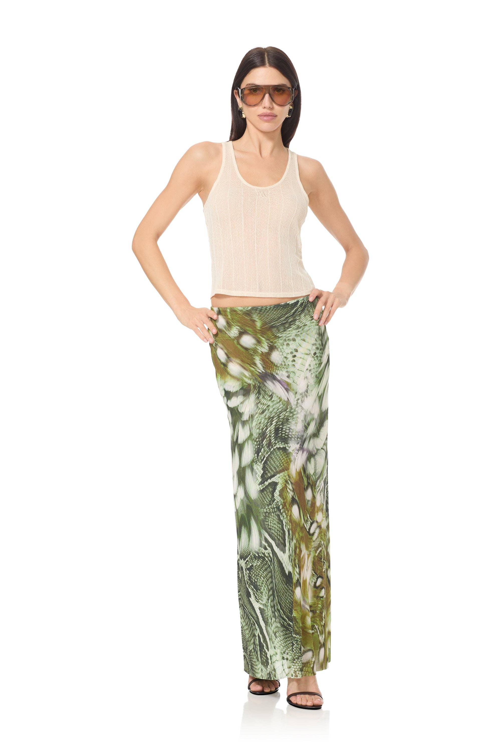 AFRM - Sera Skirt - Vintage Swirl Snake