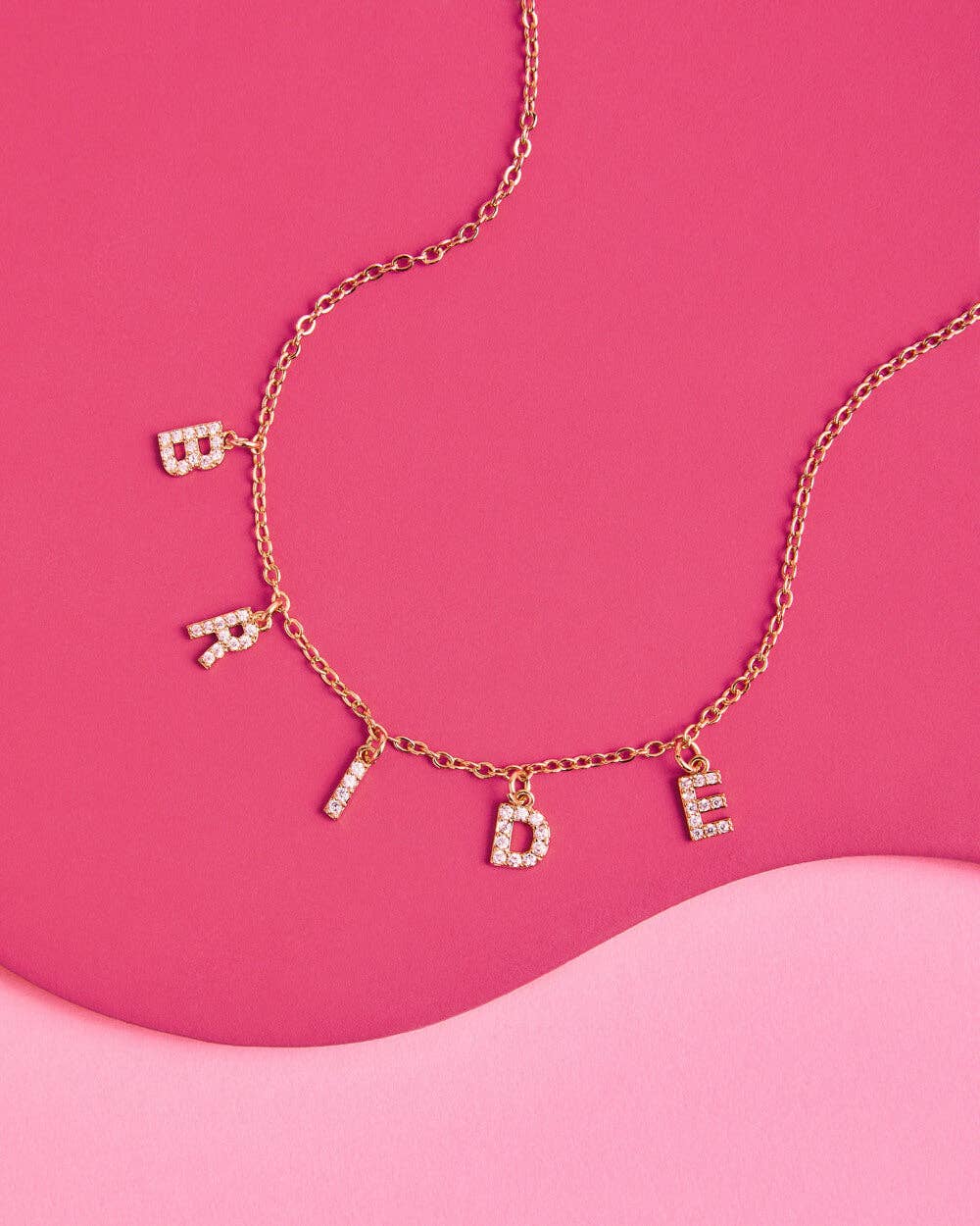 xo, Fetti - Bride Necklace, Bachelorette Party Accessory, Bridal Gift