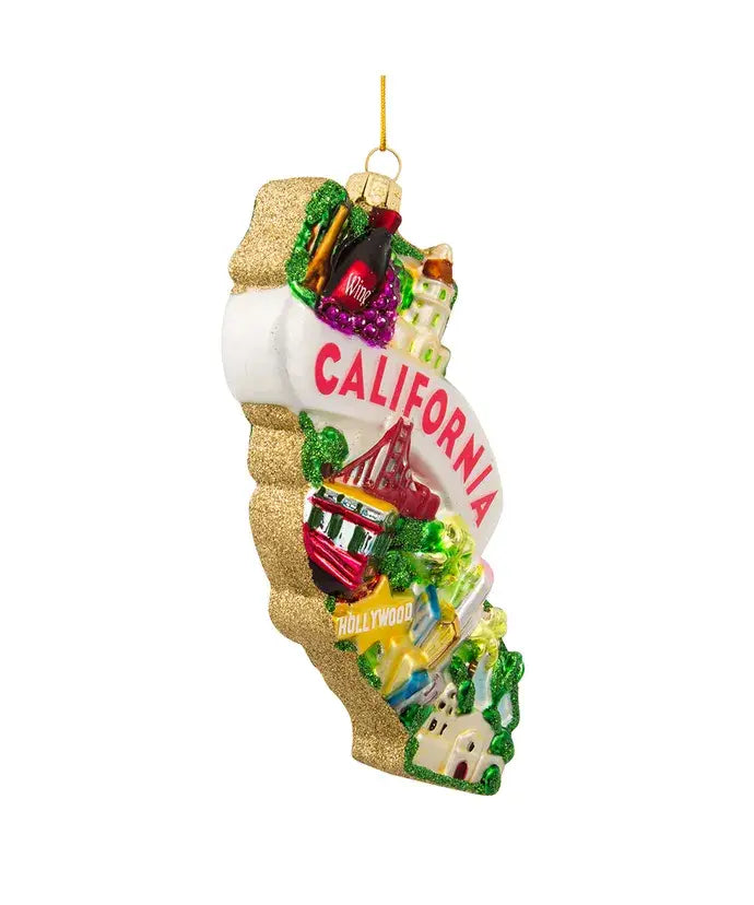 Kurt S. Adler, Inc. - California Cityscape Glass Ornament