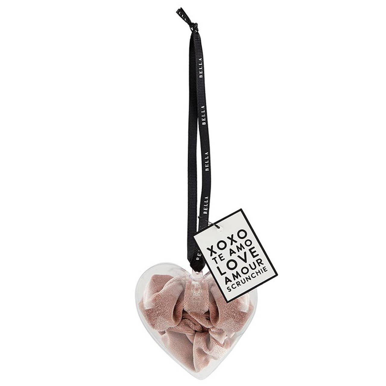 Bella Sleep + Spa - Large Scrunchie Heart Ornament - Blush