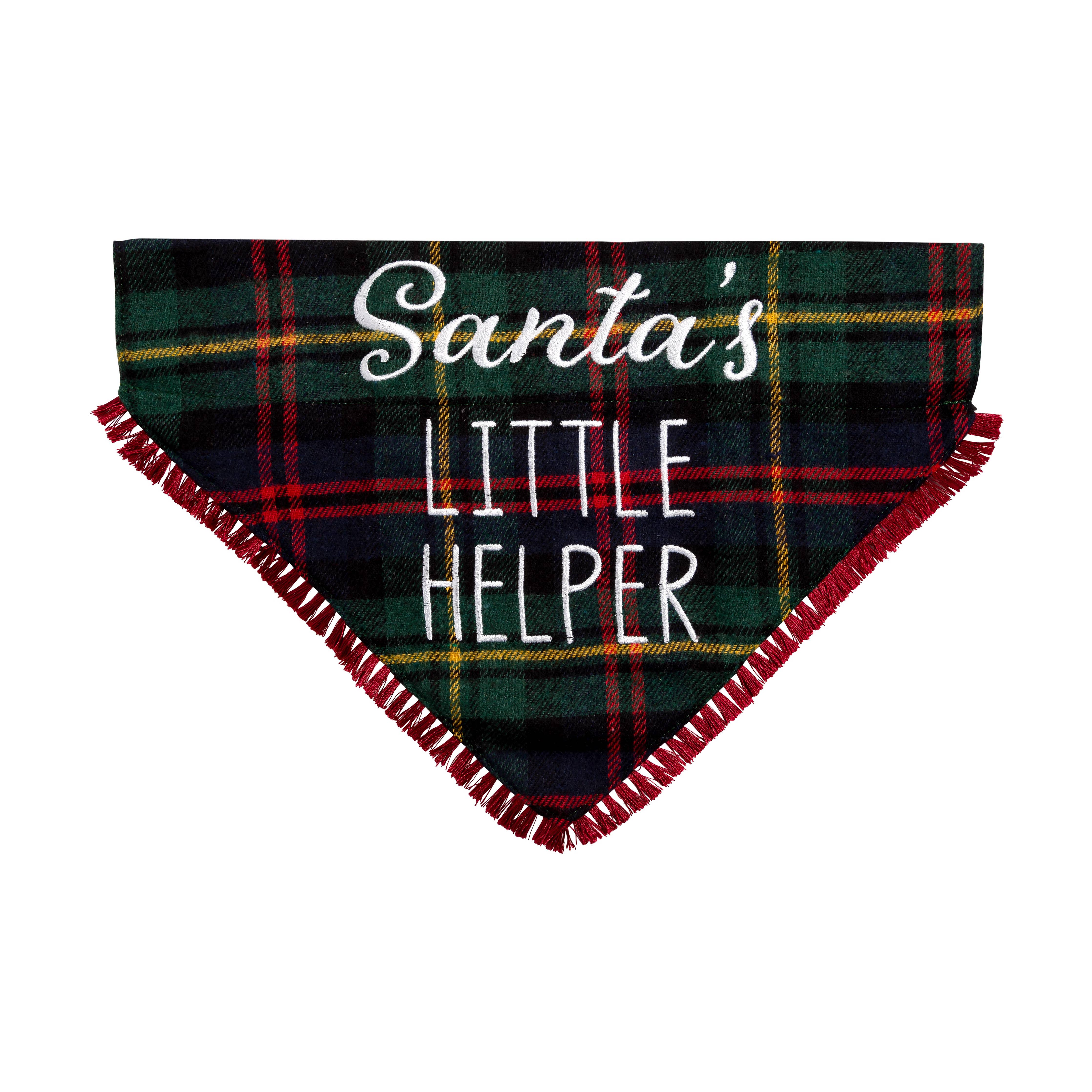 Pearhead - Santa's Little Helper Christmas Dog Bandana, M/L