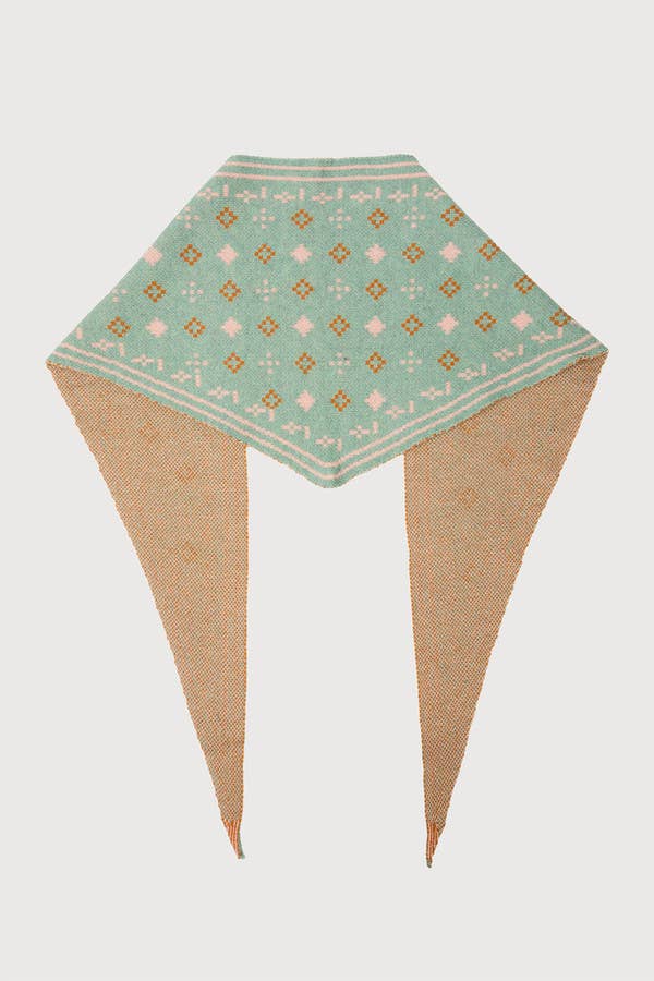SAACHI - Foulard Knit Triangle Scarf