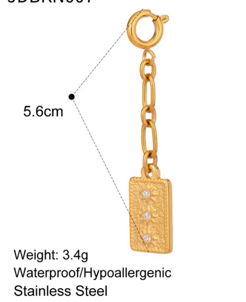HoopLa - Bikini Charms- Clip On - Stainless Steel - 