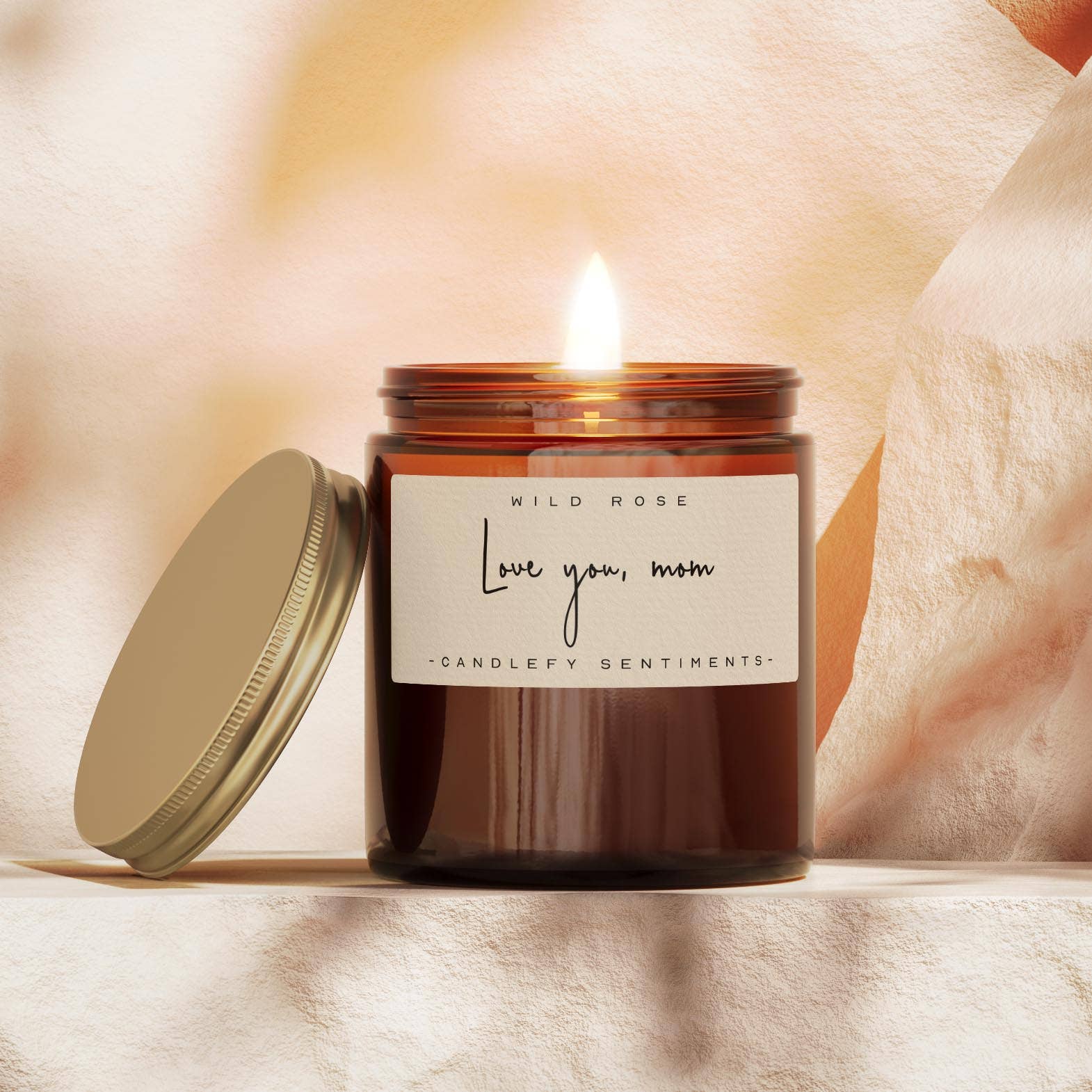 Candlefy - Love You Mom - Mother's Day Gift Candle