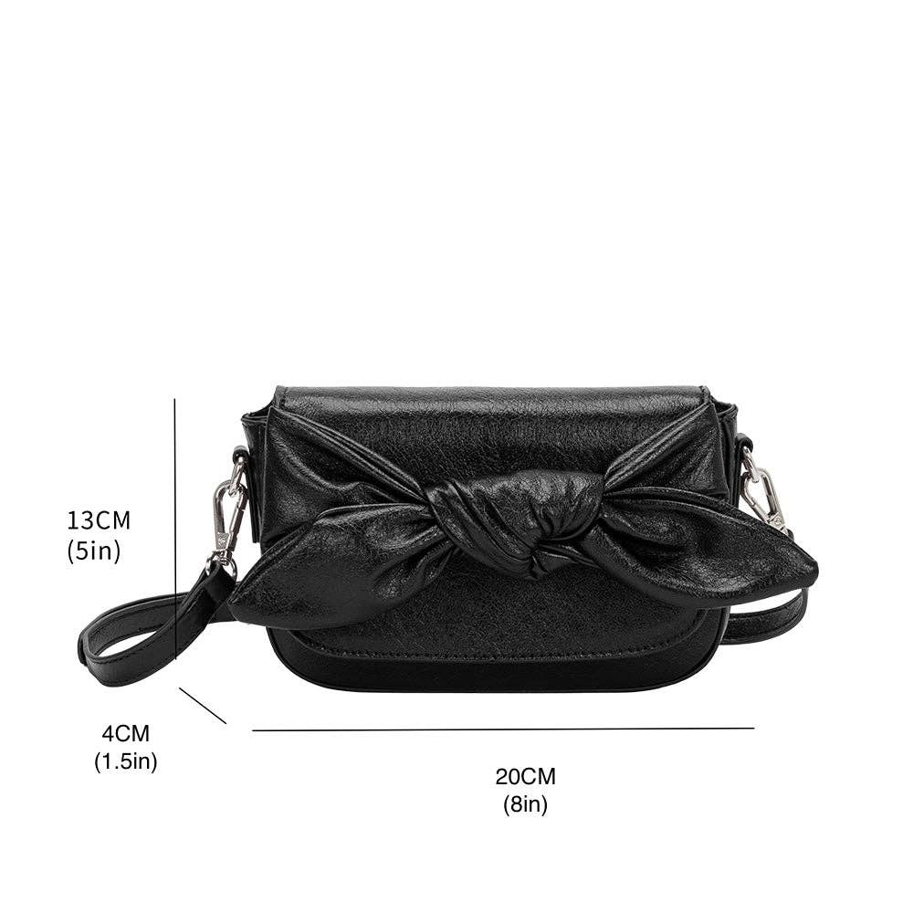 Melie Bianco - Faye Black Recycled Vegan Crossbody Bag