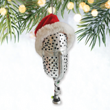 Christmas Themed Microphone Glass Ornament