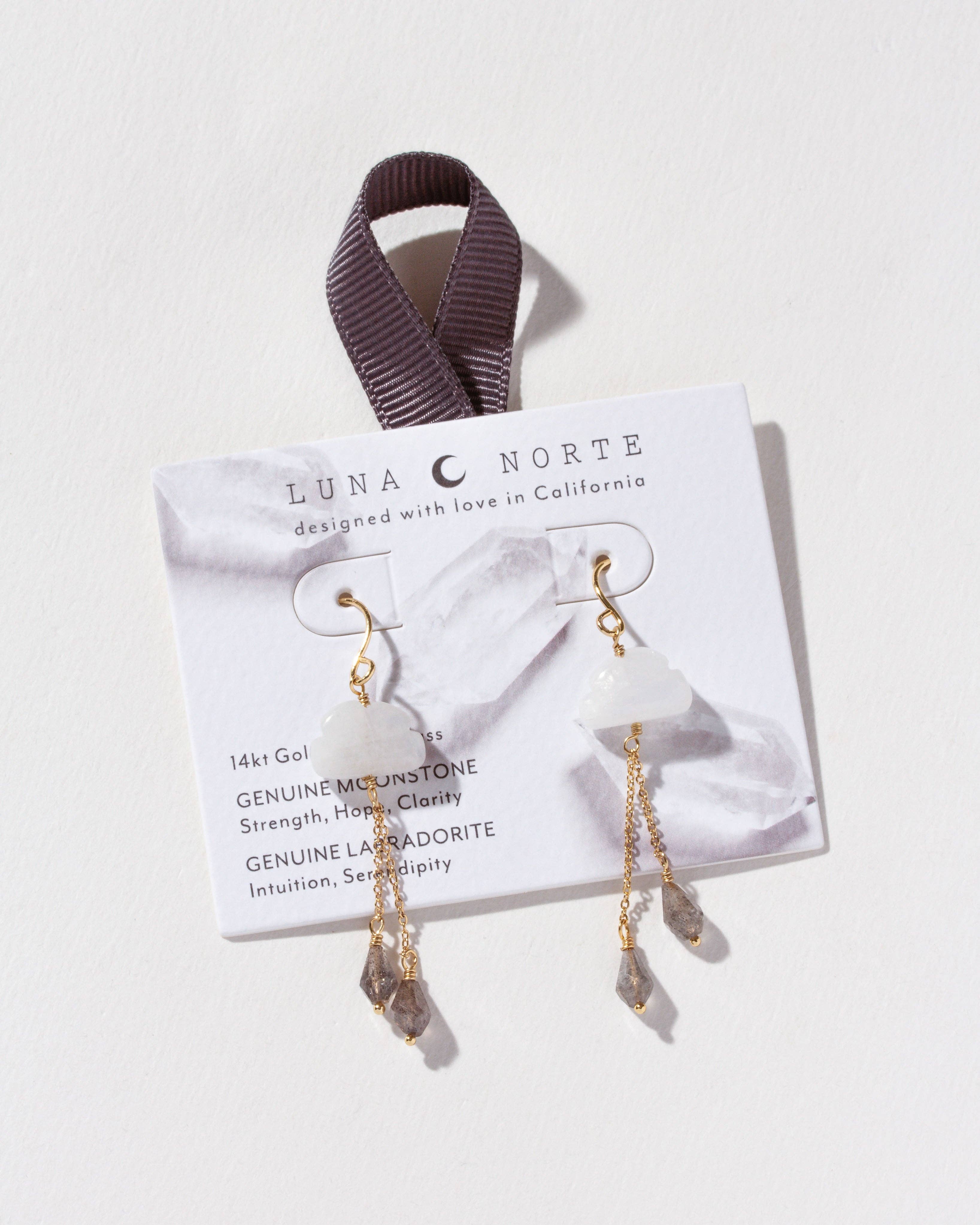 Luna Norte - Cloud Nine Gemstone Drop Earring