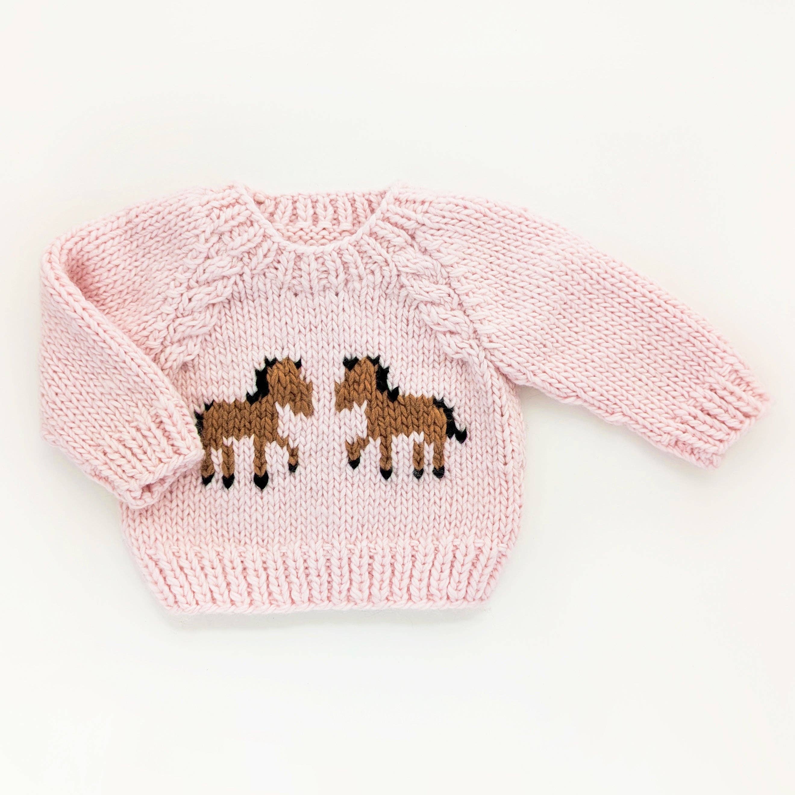 Huggalugs - Pony Sweater Blush for Baby & Toddler