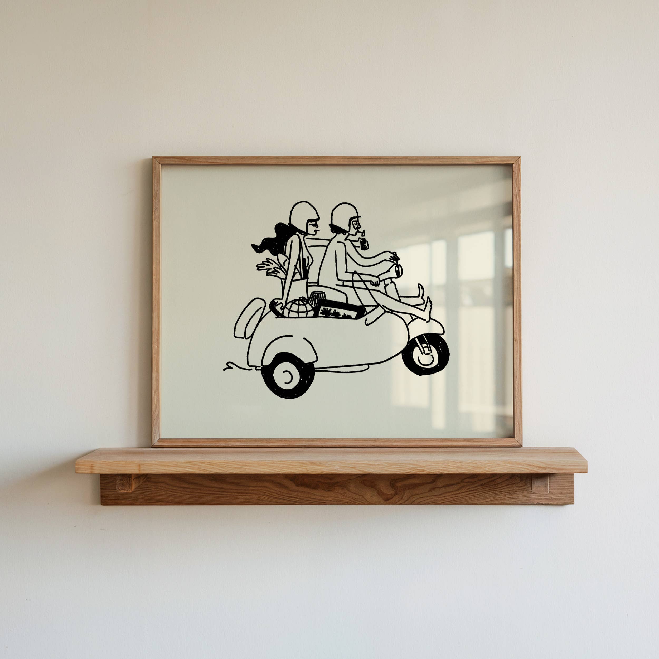 Tumbleweed Design Studio - Farmer's Market Run, Minimal Summer Art Print