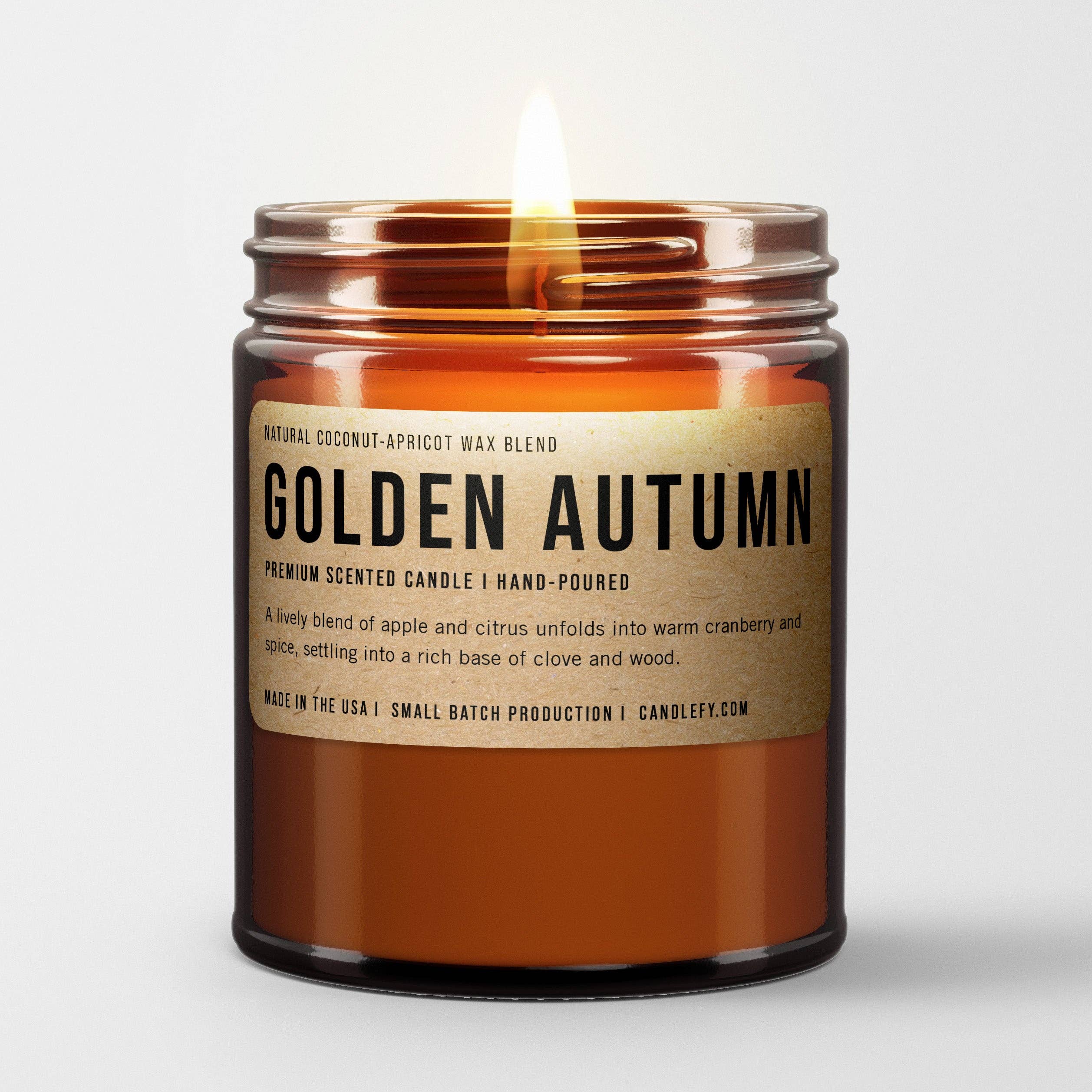 Candlefy - Golden Autumn Scented Candle: Fall Candle Collection