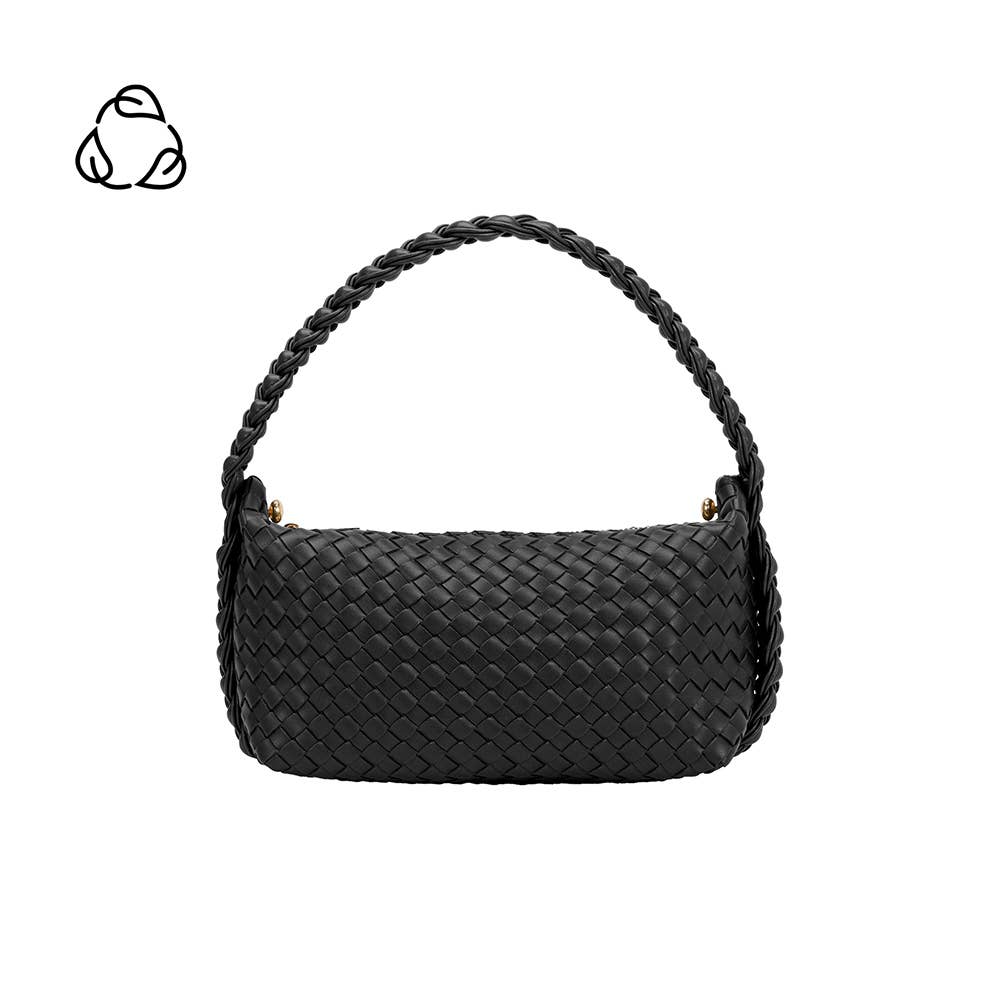 Melie Bianco - Alma Black Recycled Vegan Top Handle Bag