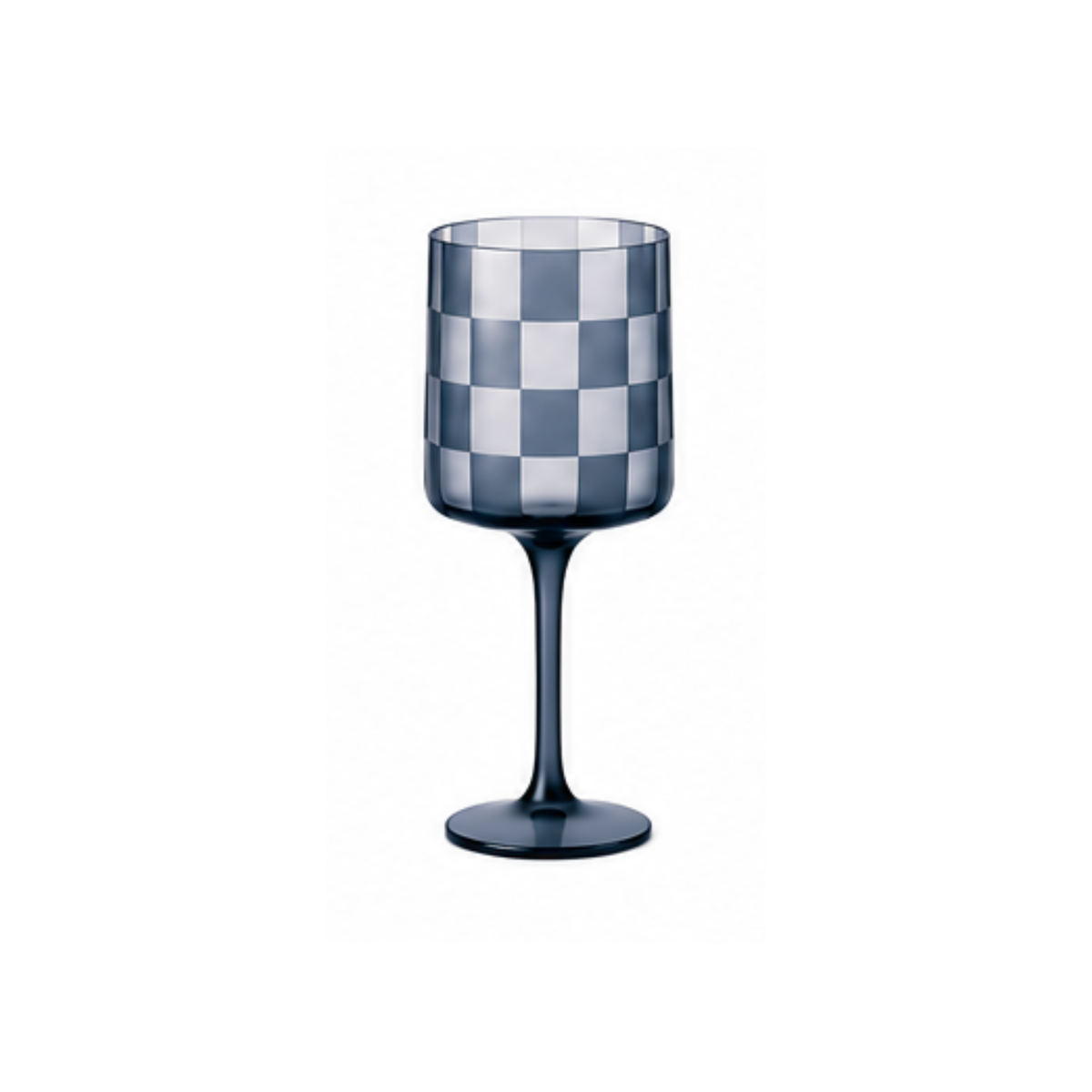 Emergency Confetti - Checkered Wine Glass