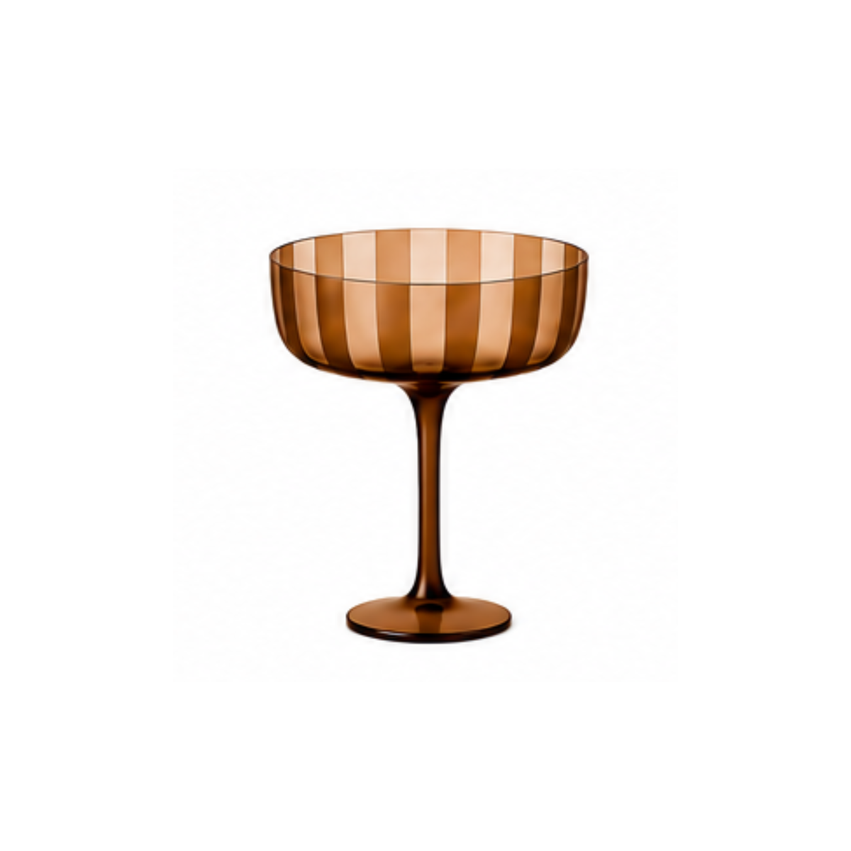 Emergency Confetti - Stripe Coupe Glass