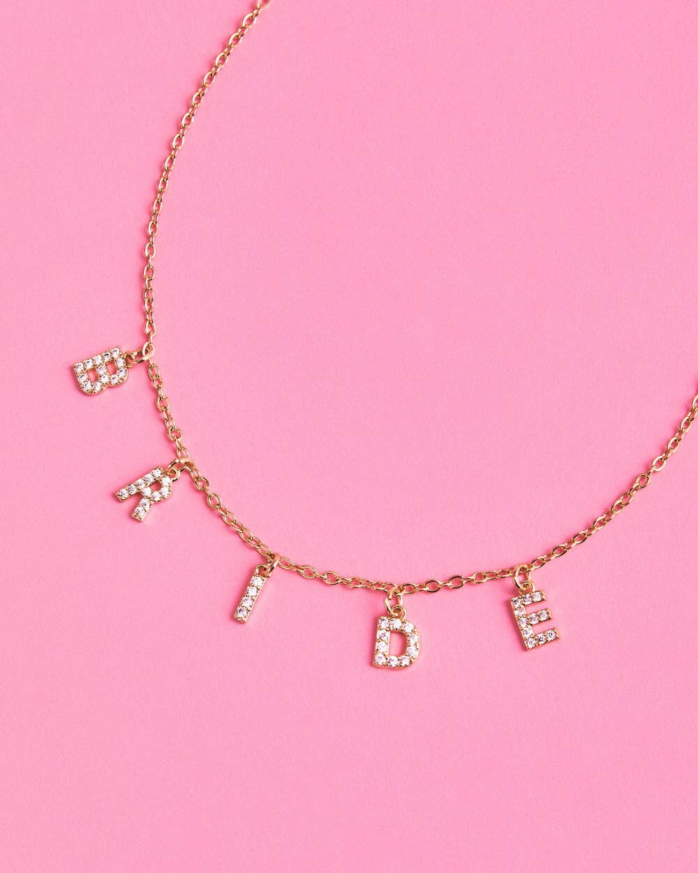xo, Fetti - Bride Necklace, Bachelorette Party Accessory, Bridal Gift
