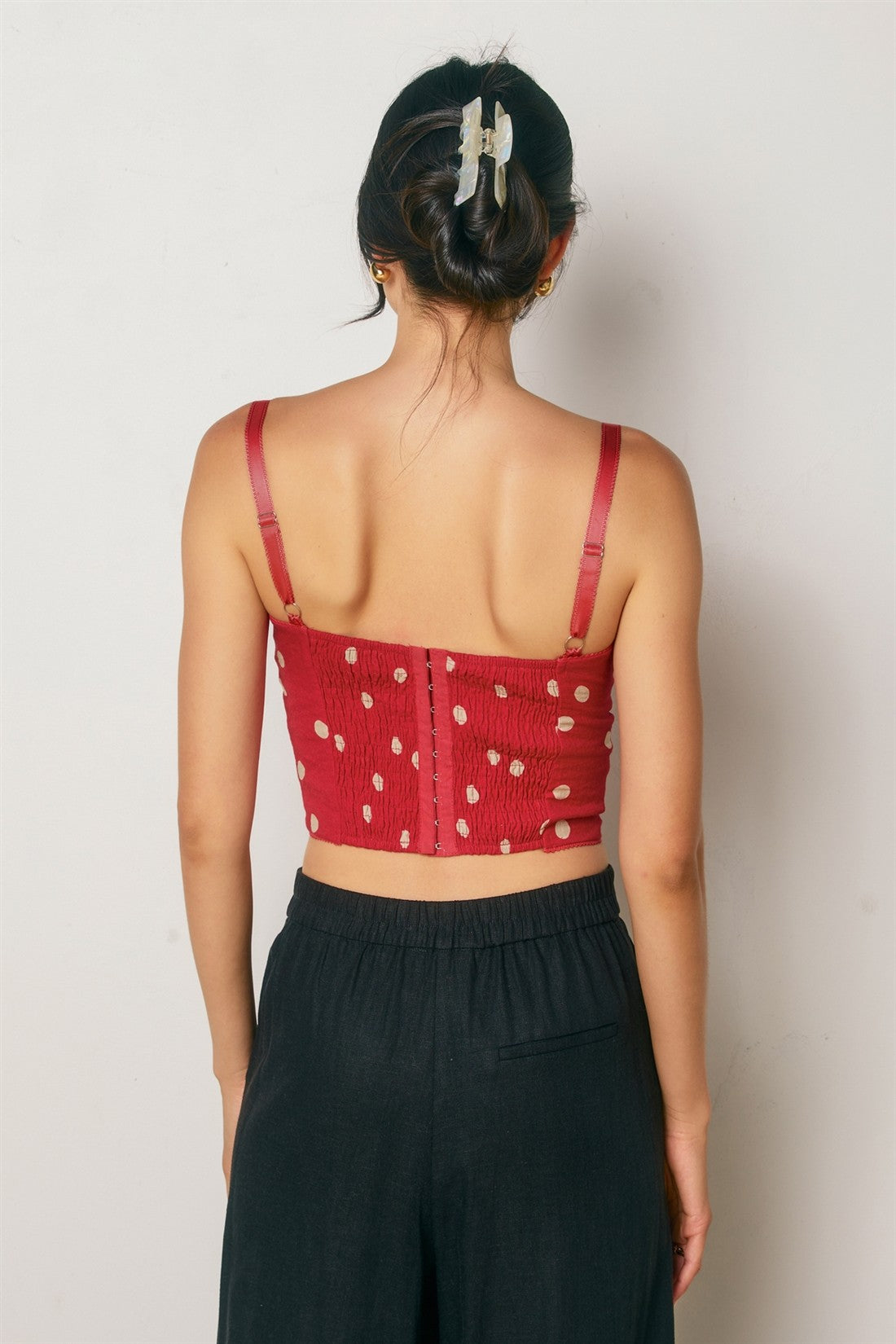Show Out Picot Edge Corset Top