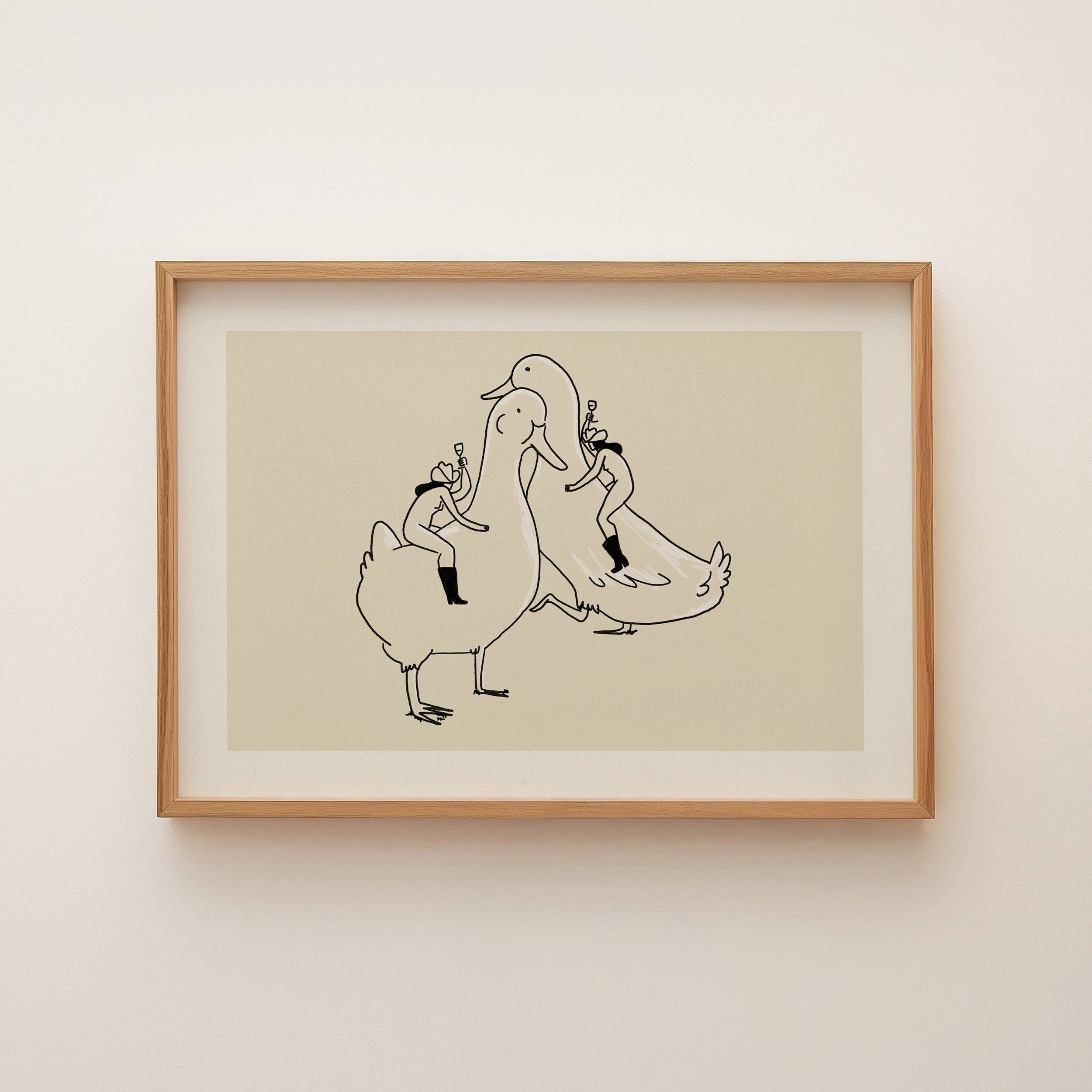 Tumbleweed Design Studio - Silly Goose - Whimsical Western Archival Giclée Art Print