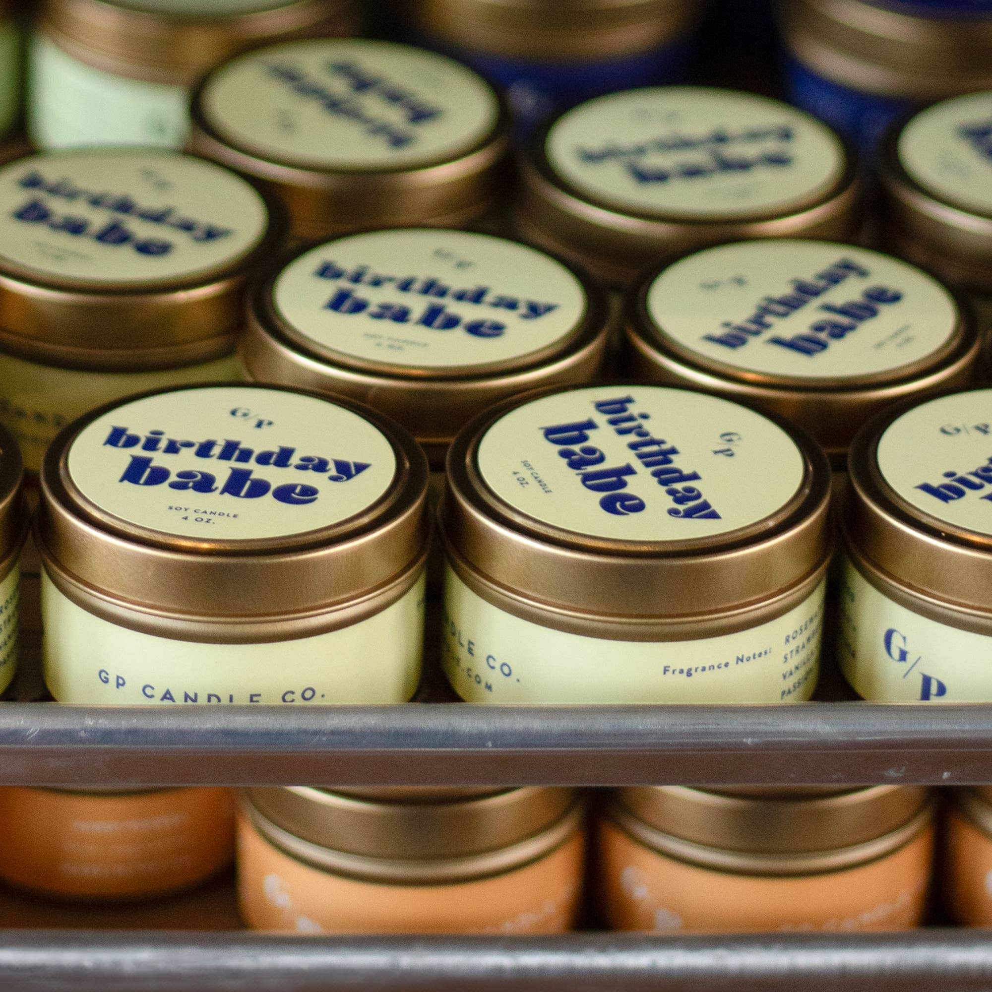 GP Candle Co. - Birthday Babe Just Because 4 oz. Candle Tin