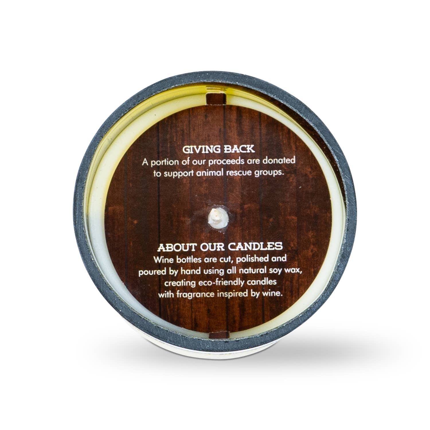 Rescued Wine Candles - Santa's Reserve Soy Candle - Spirits - Christmas Candle -ECO