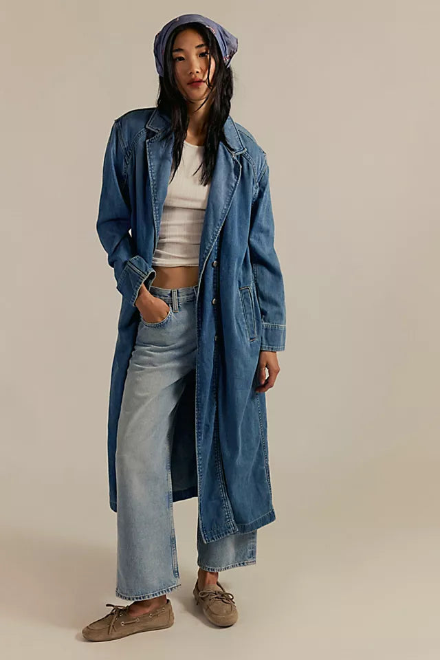 MONIQUE INDIGO DUSTER / SUNLIGHT BLUE