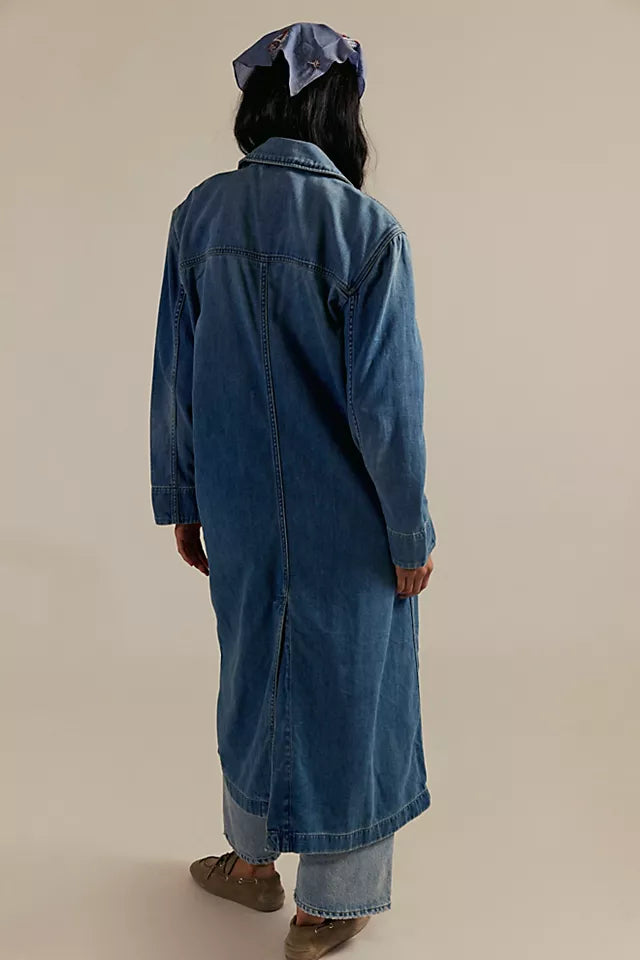 MONIQUE INDIGO DUSTER / SUNLIGHT BLUE