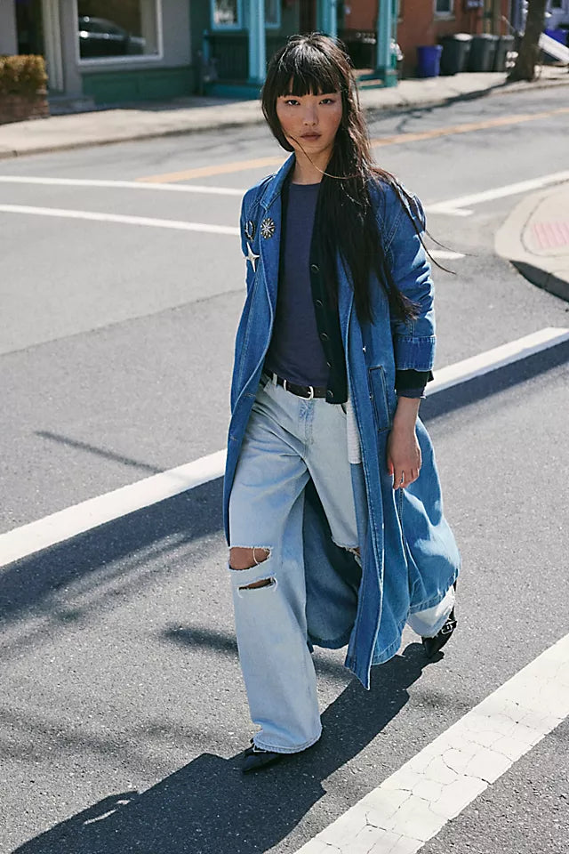 MONIQUE INDIGO DUSTER / SUNLIGHT BLUE